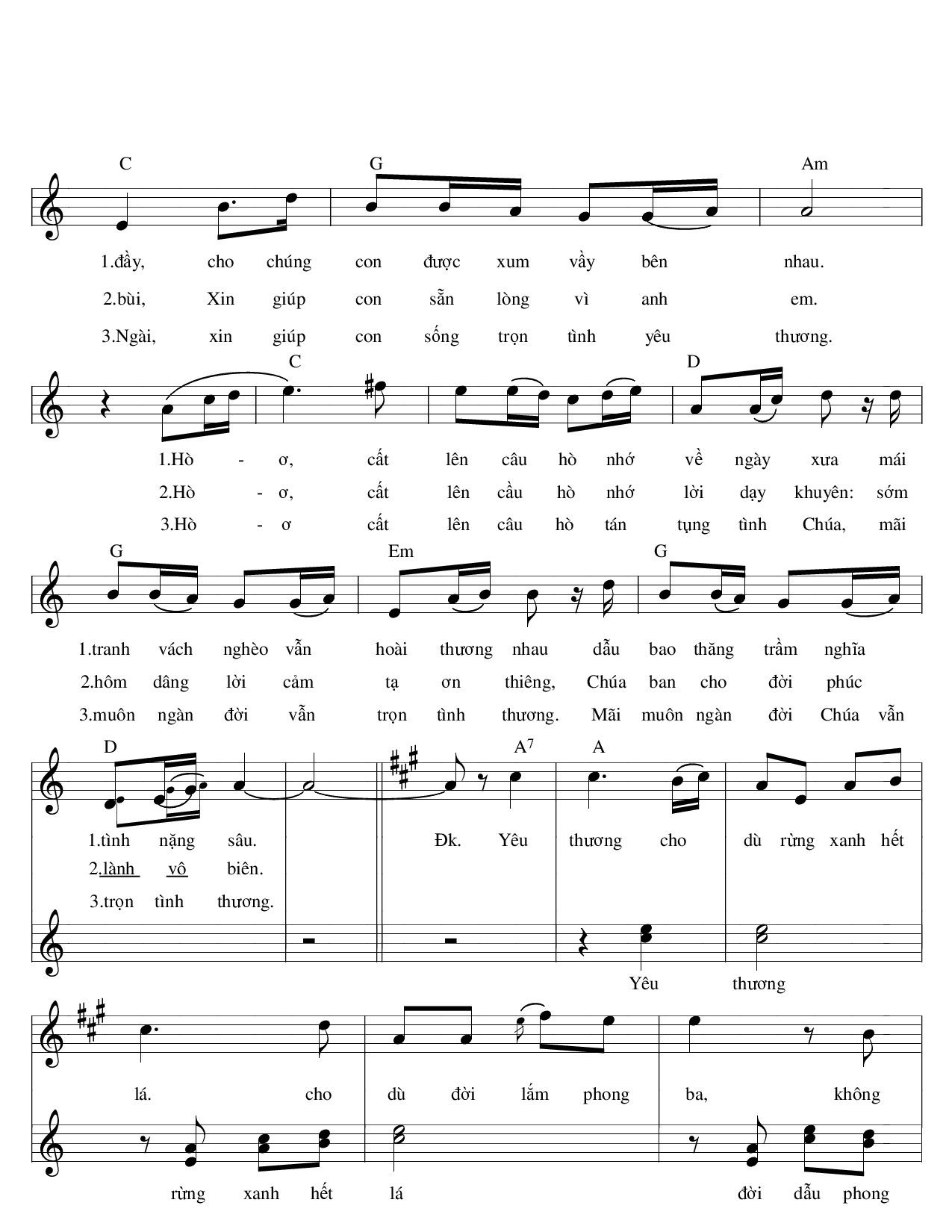 Page 2 of Sheet music PDF Ngọt ngào xuân yêu thương - Chu Linh