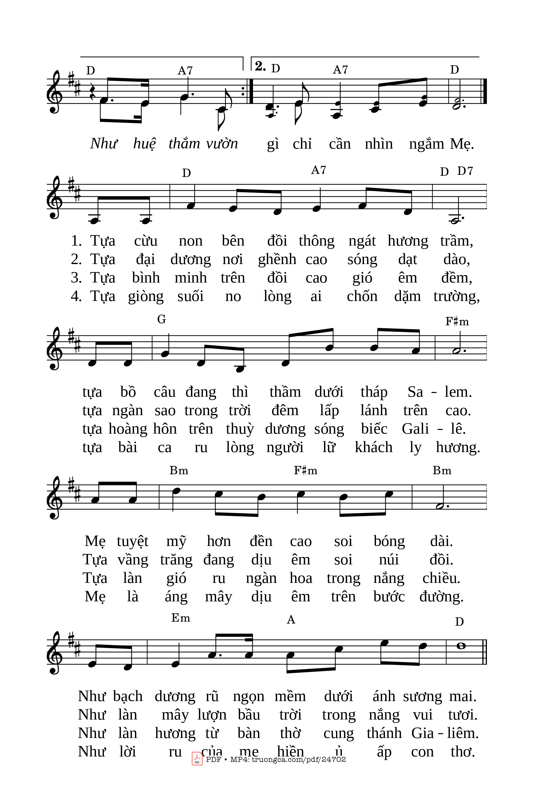 Page 2 of Sheet music PDF Như dạ lý mùa xuân - Ngọc Kôn