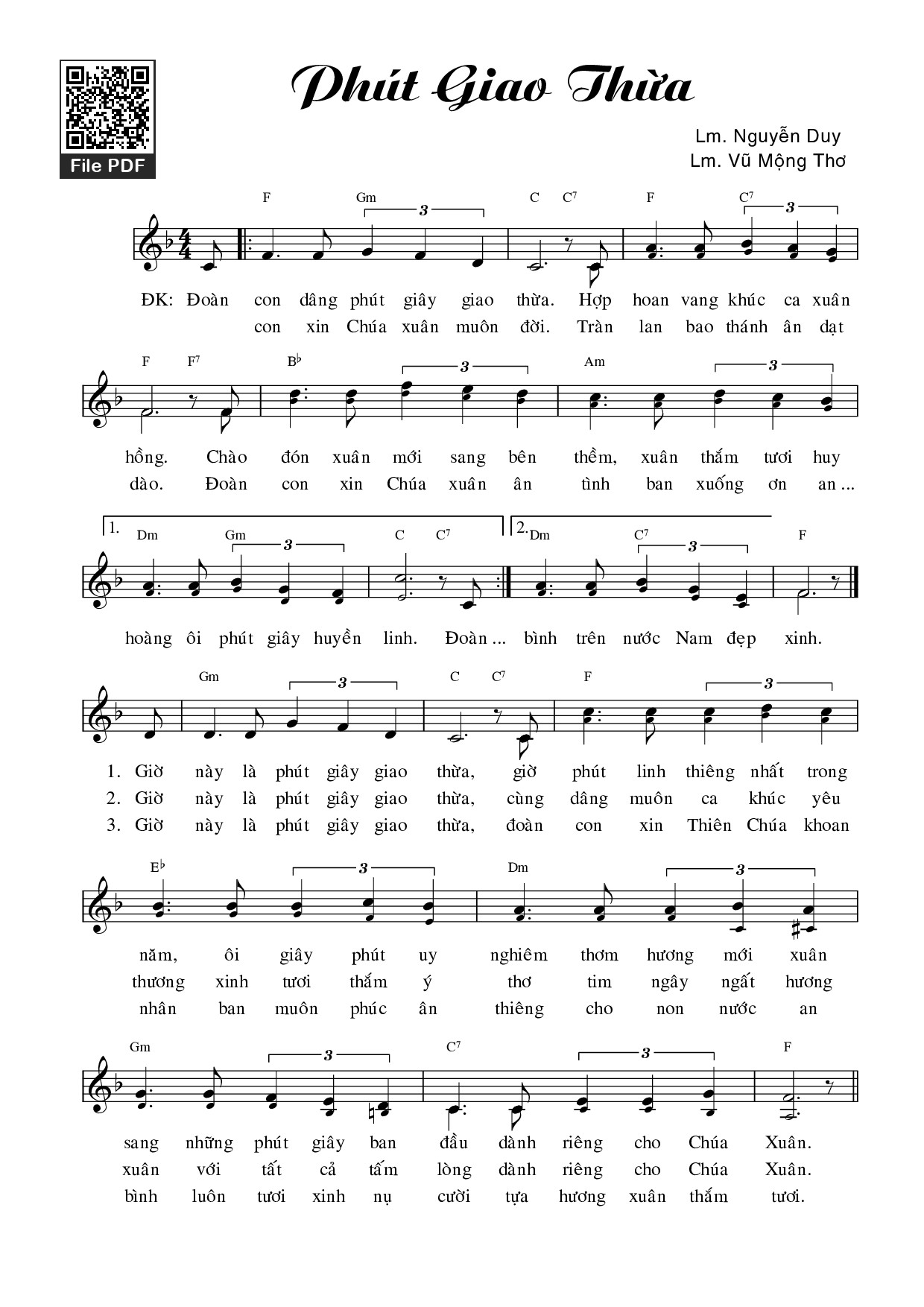 Phút giao thừa - Vũ Mộng Thơ