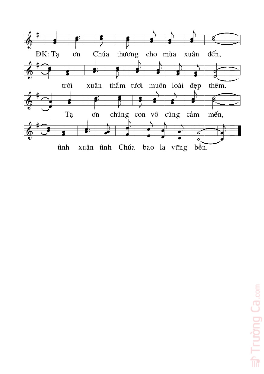 Page 2 of Sheet music PDF Tạ ơn Chúa Xuân - Đạt ĐứcTạ ơn Chúa XuânGiang Tâm