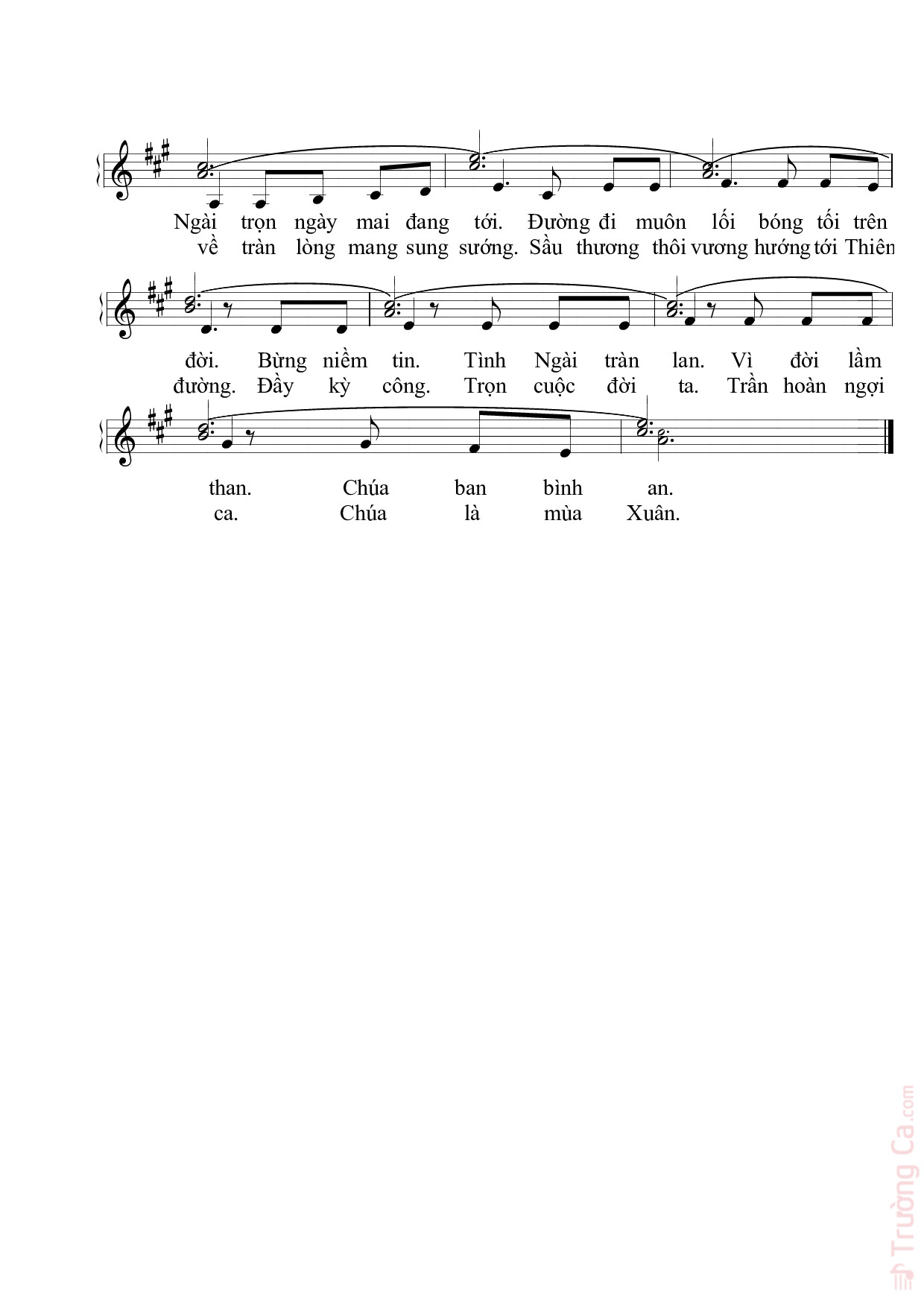 Page 2 of Sheet music PDF Tạ ơn đầu xuân - Đức Dũng</td></tr><tr><td>