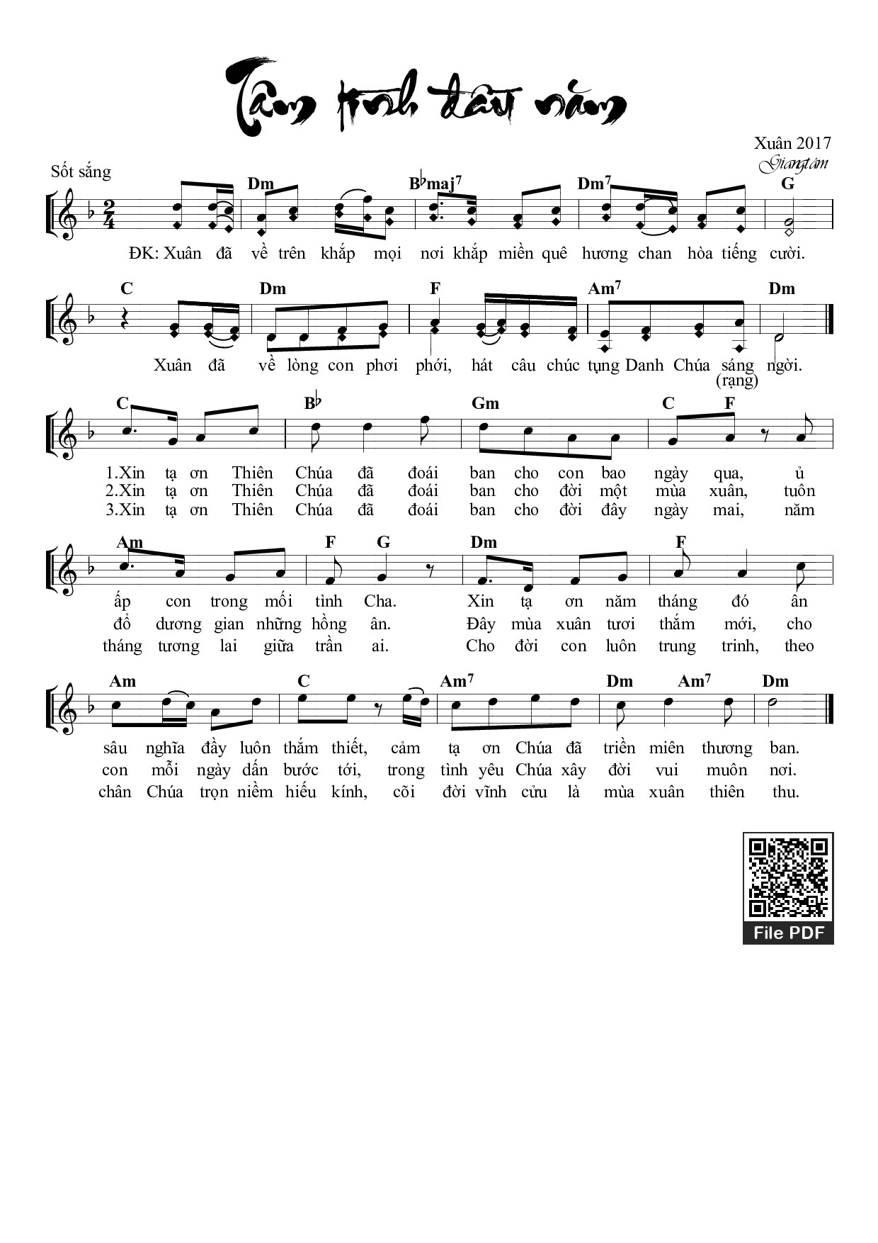 Tâm tình đầu năm –