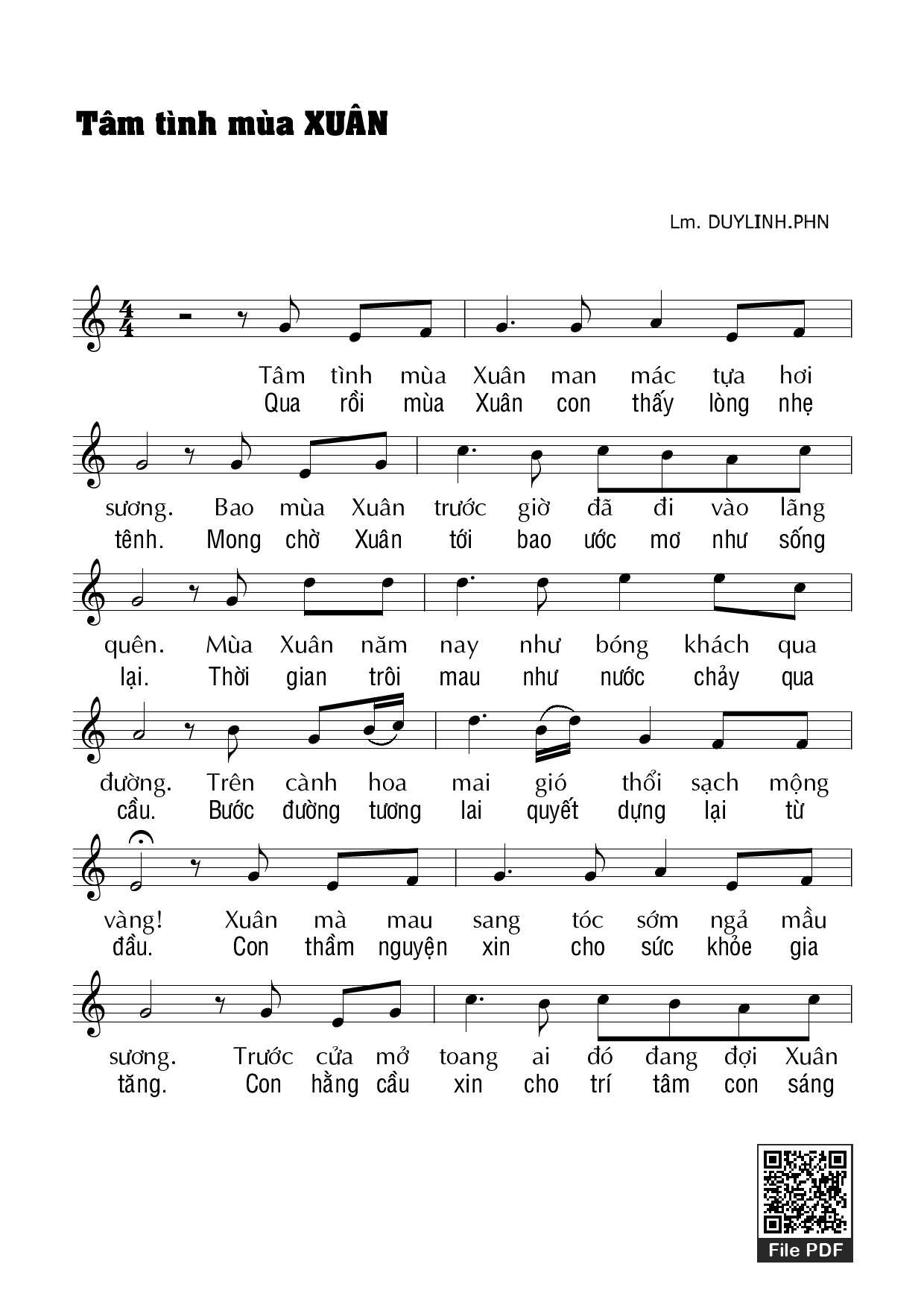 Tâm tình mùa xuân