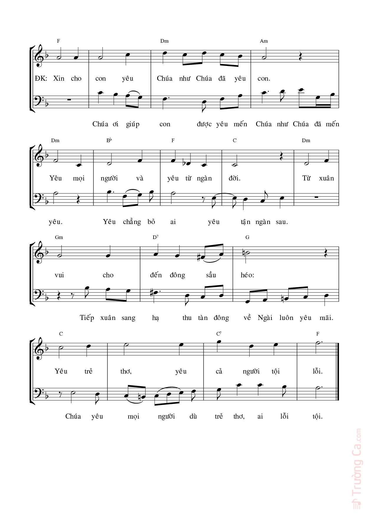 Page 2 of Sheet music PDF Ước nguyện ngày xuân - Thy Yên