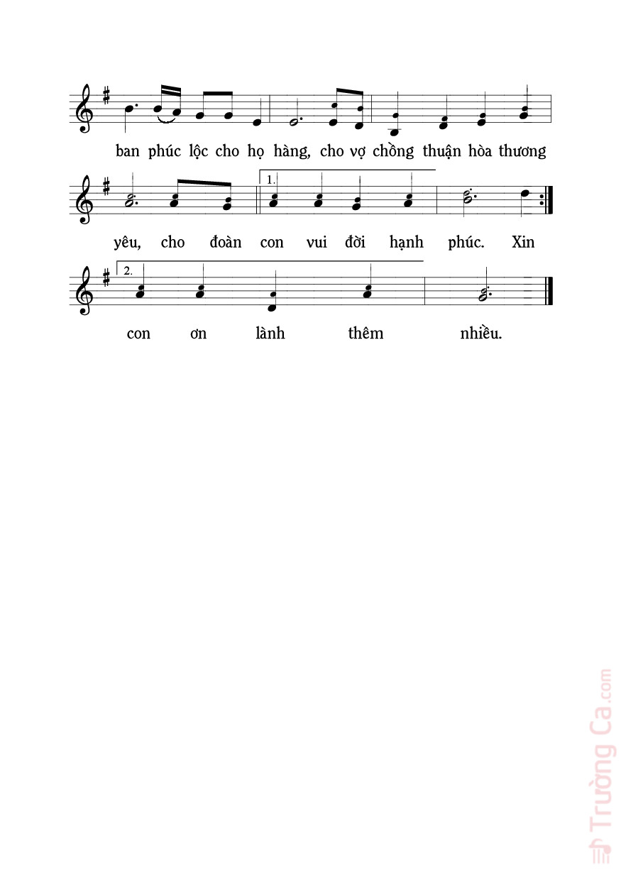 Page 2 of Sheet music PDF Xin ơn bình an - Mi Trầm