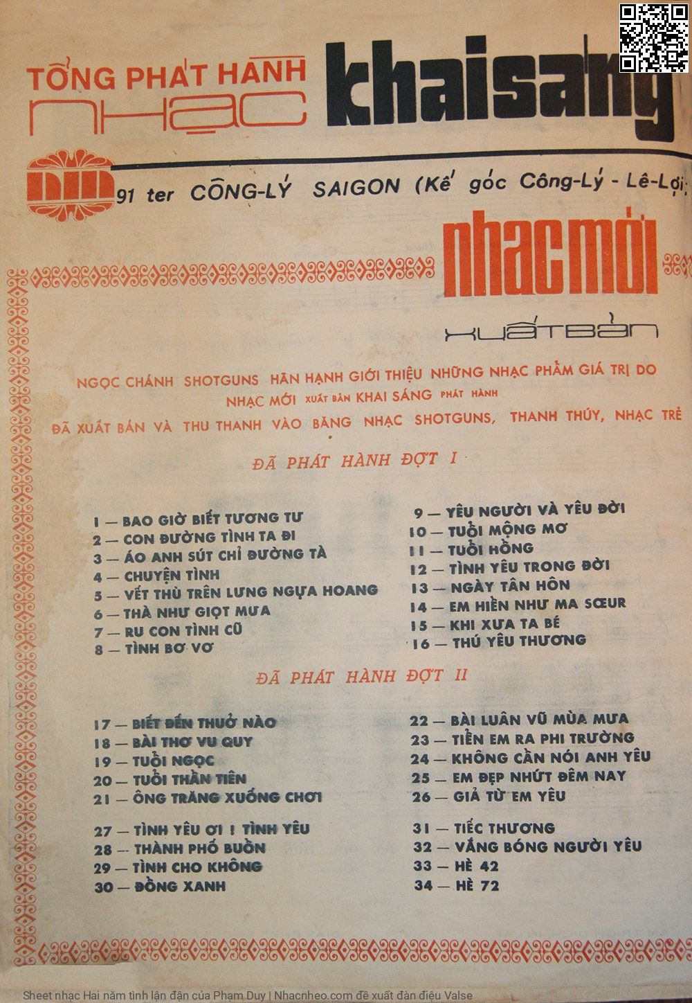 Page 4 of Sheet music PDF Hai năm tình lận đận - Phạm Duy