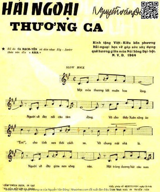 Page 2 of Sheet music PDF Hải ngoại thương ca - Nguyễn Văn Đông