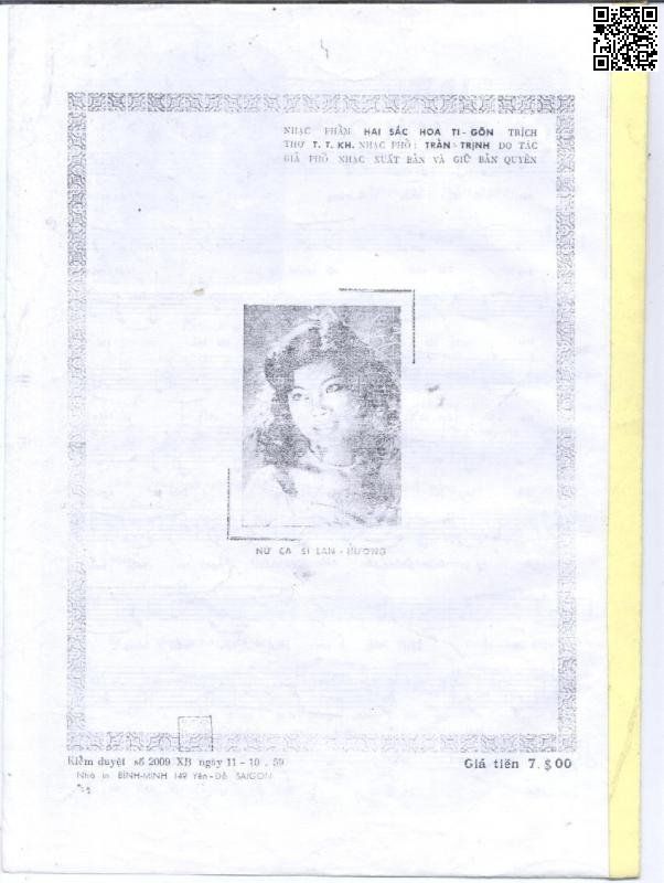 Page 4 of Sheet music PDF Hai sắc hoa tigôn - Trần Trịnh