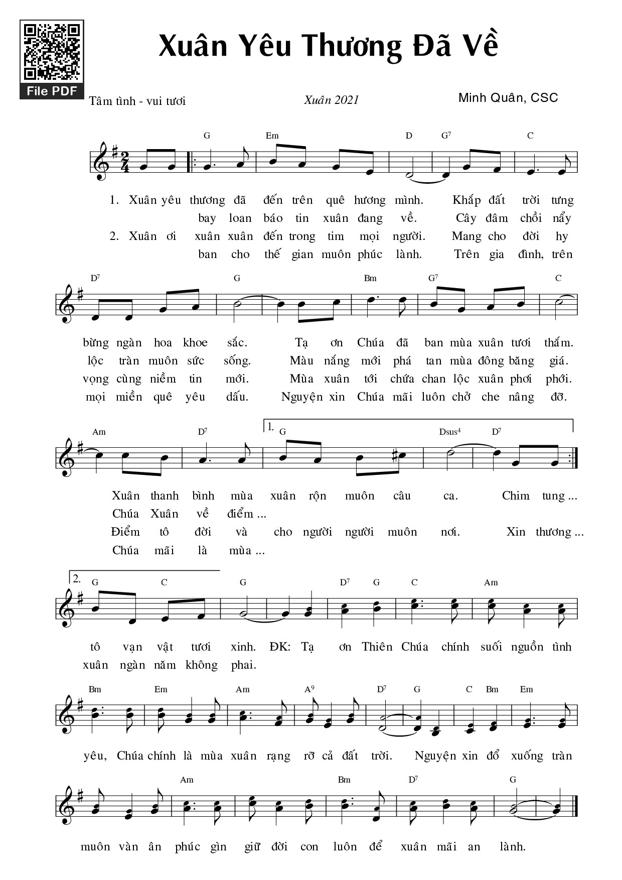 Xuân yêu thương đã về