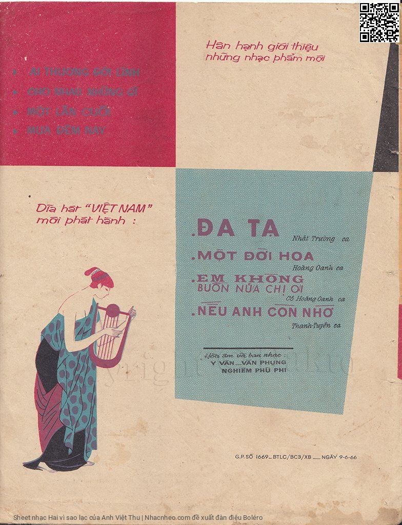 Page 4 of Sheet music PDF Hai vì sao lạc - Anh Việt Thu