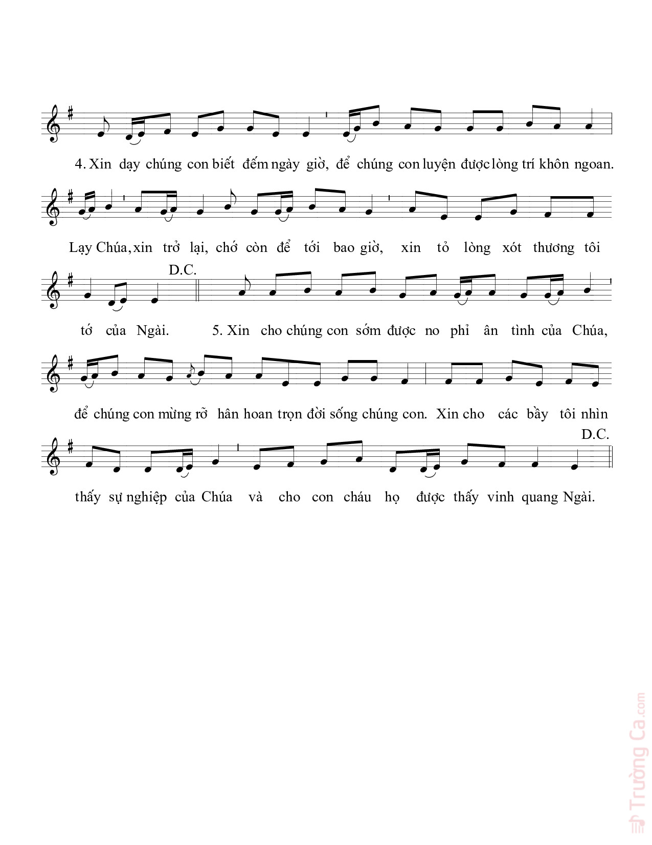 Page 2 of Sheet music PDF Thánh Vịnh 89, Lễ Mồng Ba Tết - Đỗ Vy Hạ