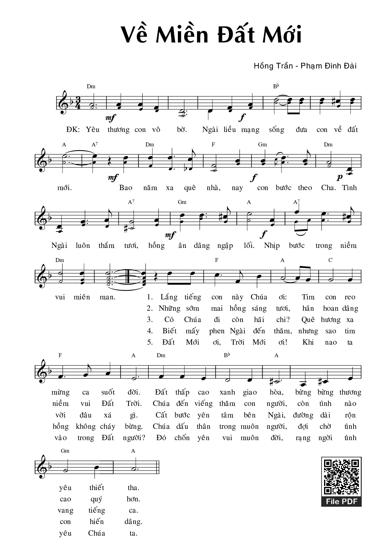 Về Miền Đất Mới