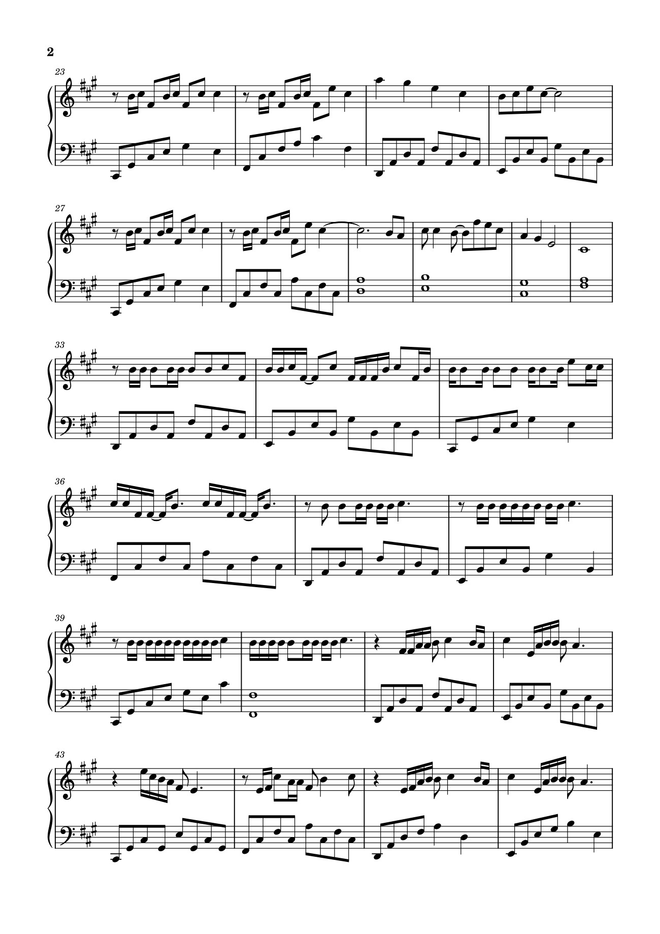 Page 2 of Sheet music PDF 玫瑰少年 五月天 Sheet Piano - 五月天
