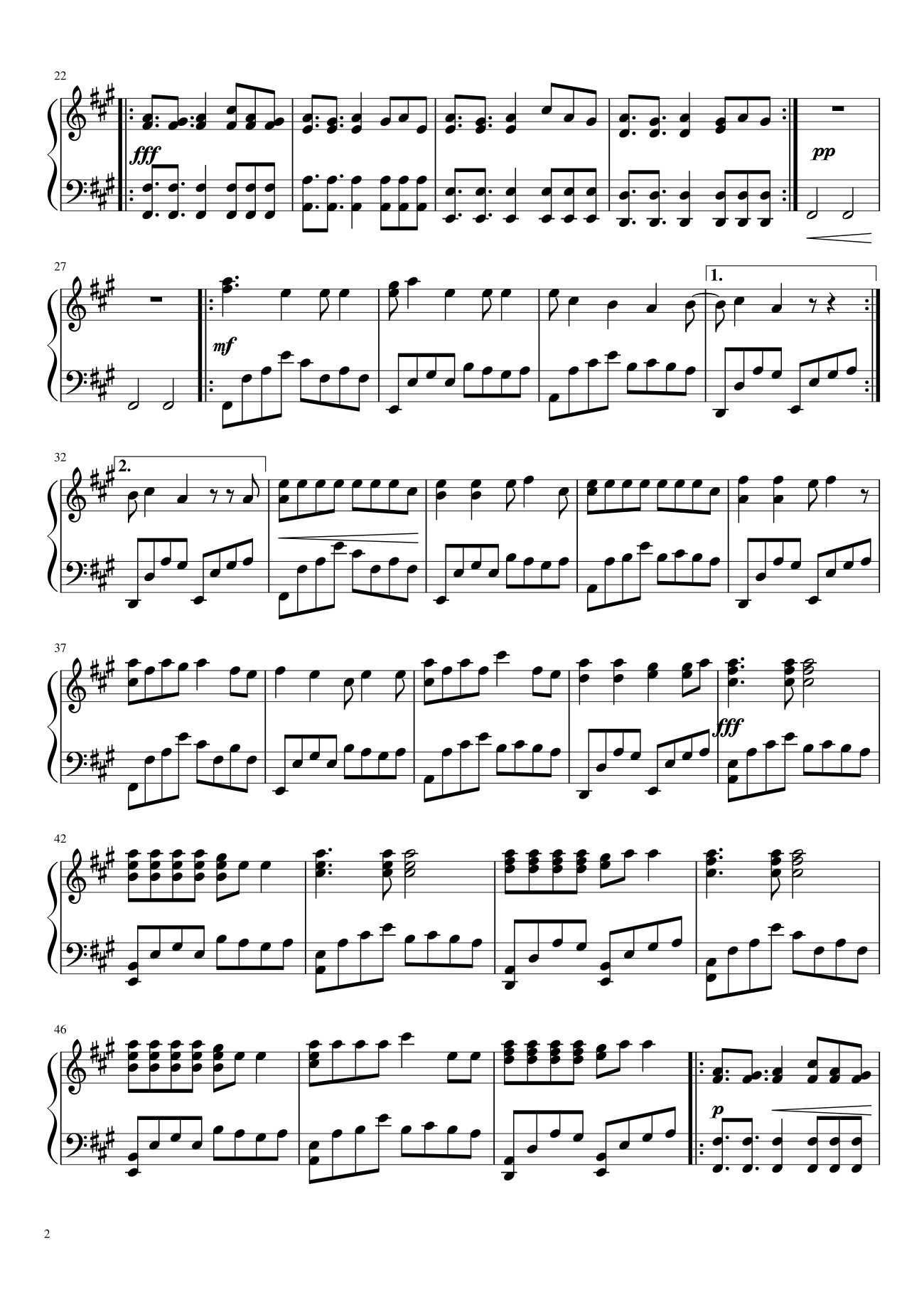 Page 2 of Sheet music PDF Alive - Krewella Sheet Piano - Unregistered_user