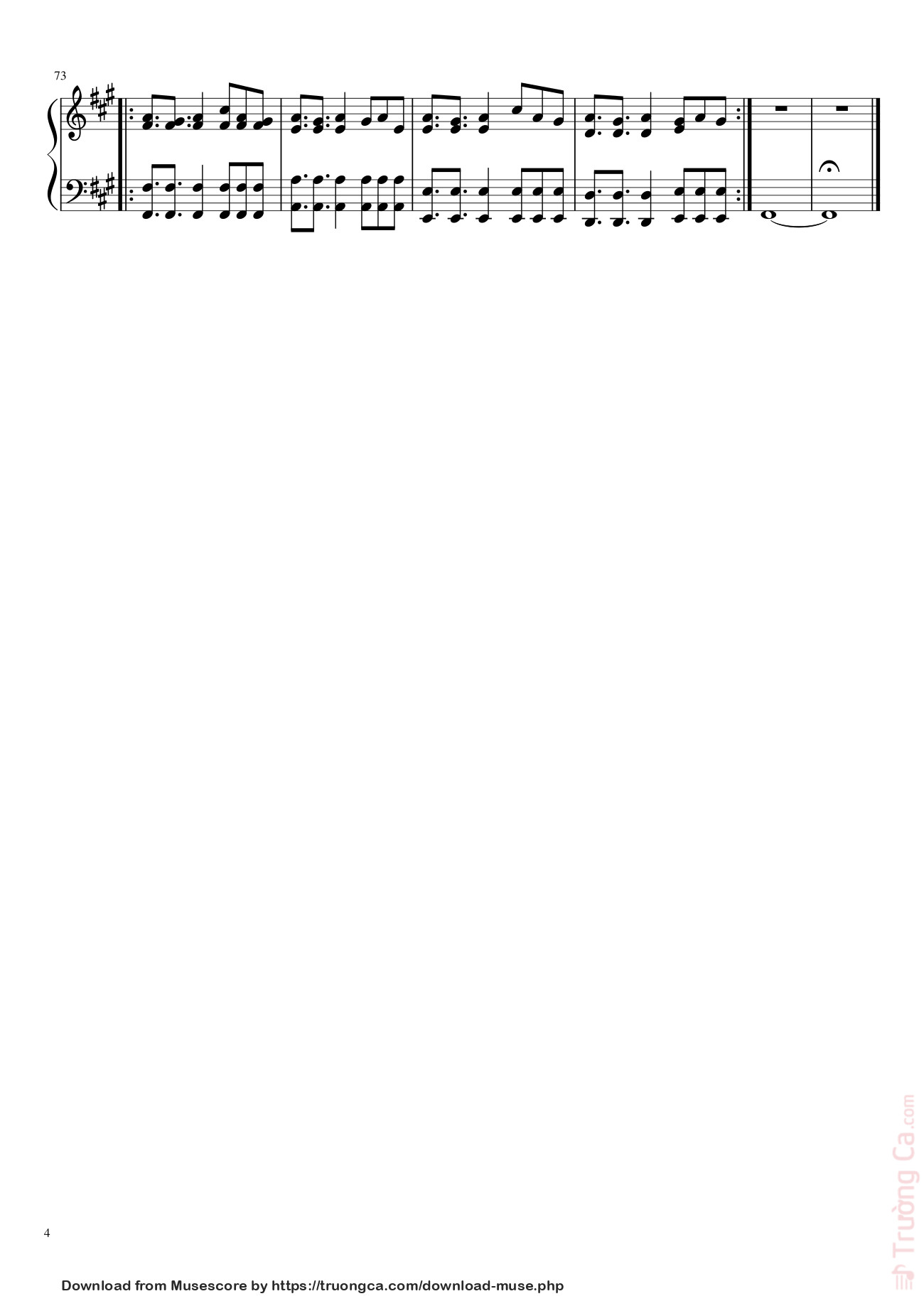Page 4 of Sheet music PDF Alive - Krewella Sheet Piano - Unregistered_user