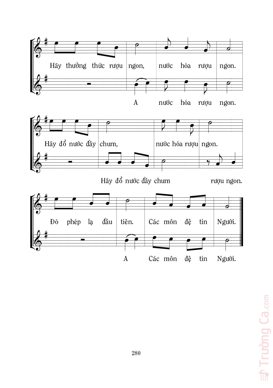 Page 2 of Sheet music PDF Tiệc Cưới Cana - Mi Trầm
