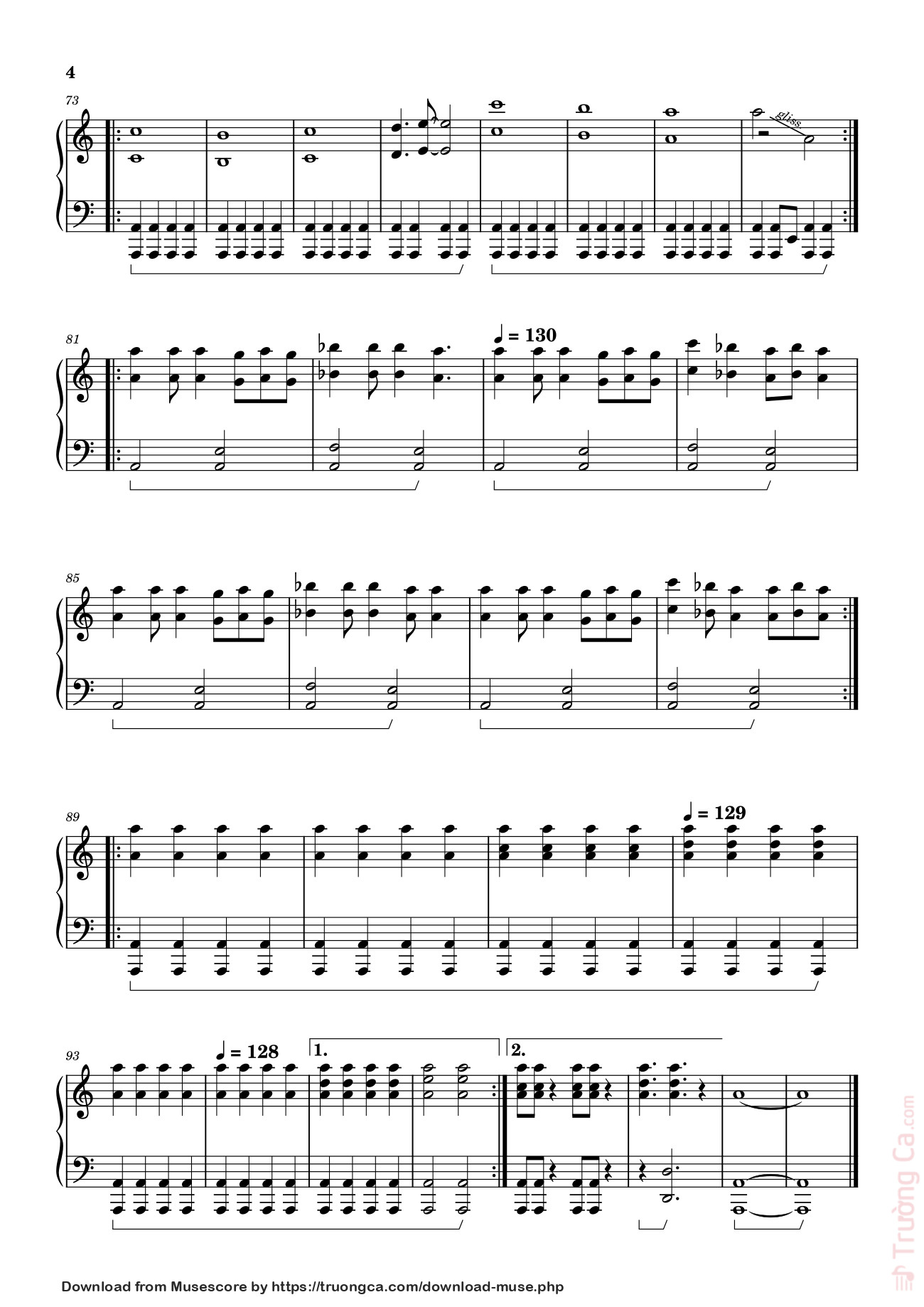 Page 4 of Sheet music PDF MUKTI, by My Sleeping Karma Sheet Piano - Andoni Penela