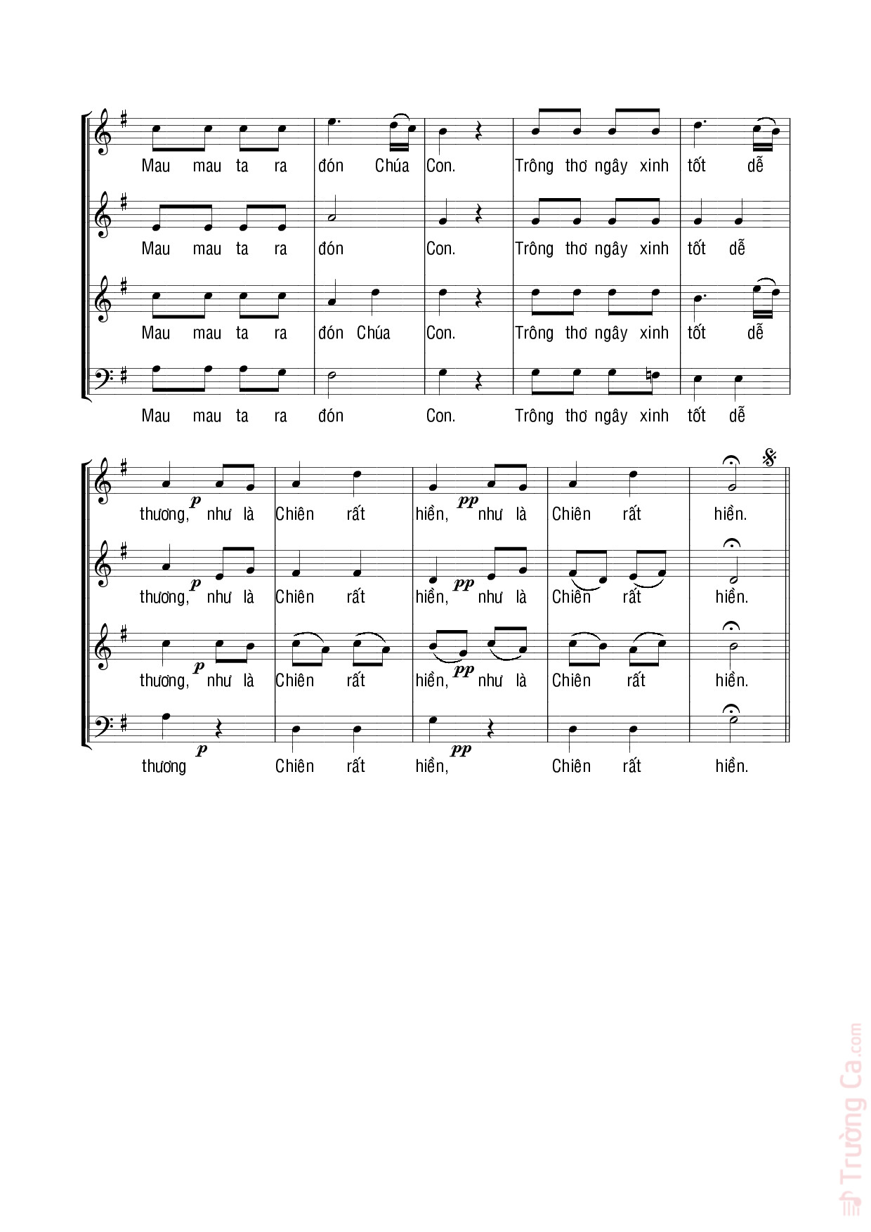 Page 4 of Sheet music PDF Mừng Hát Noel - Nhạc Quốc Tế