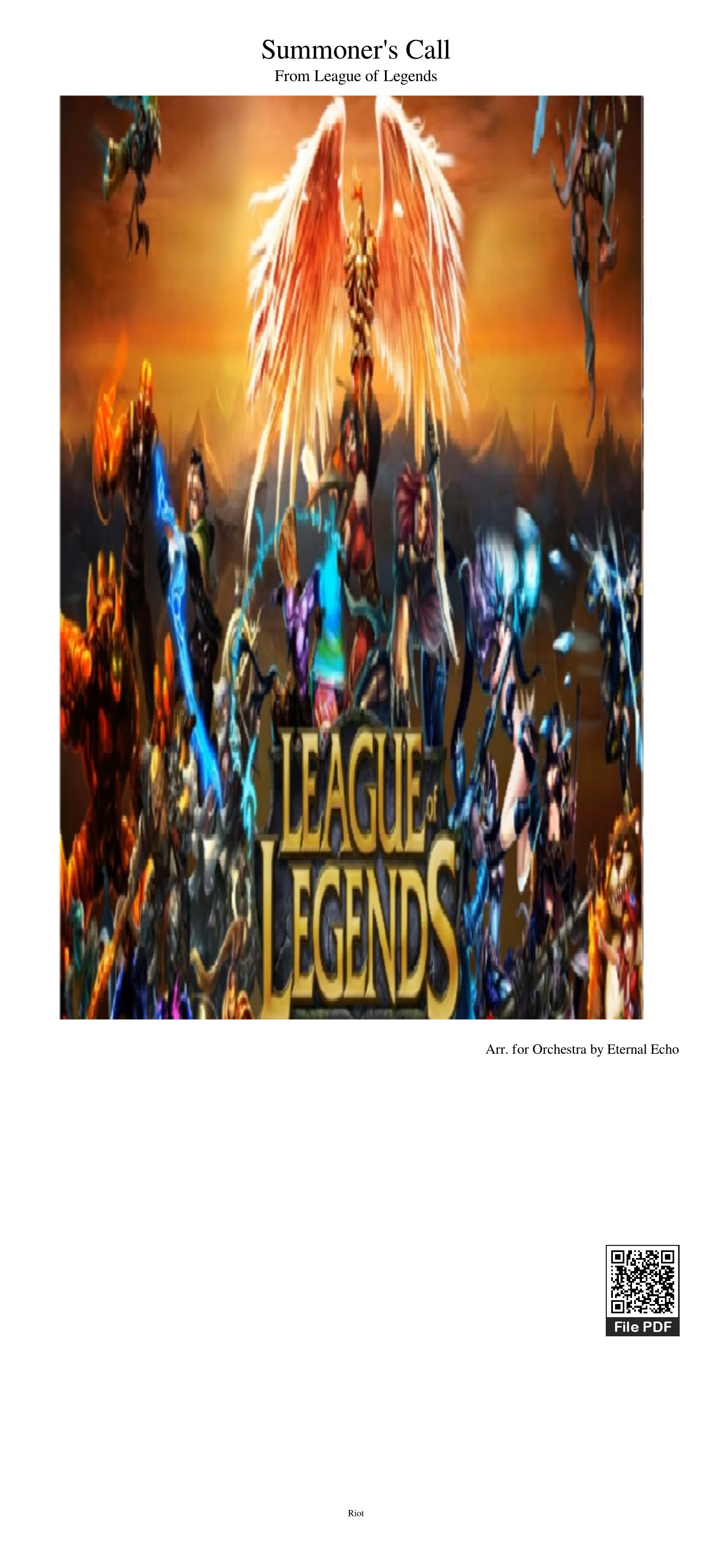 Page 1 of Sheet music PDF Summoner