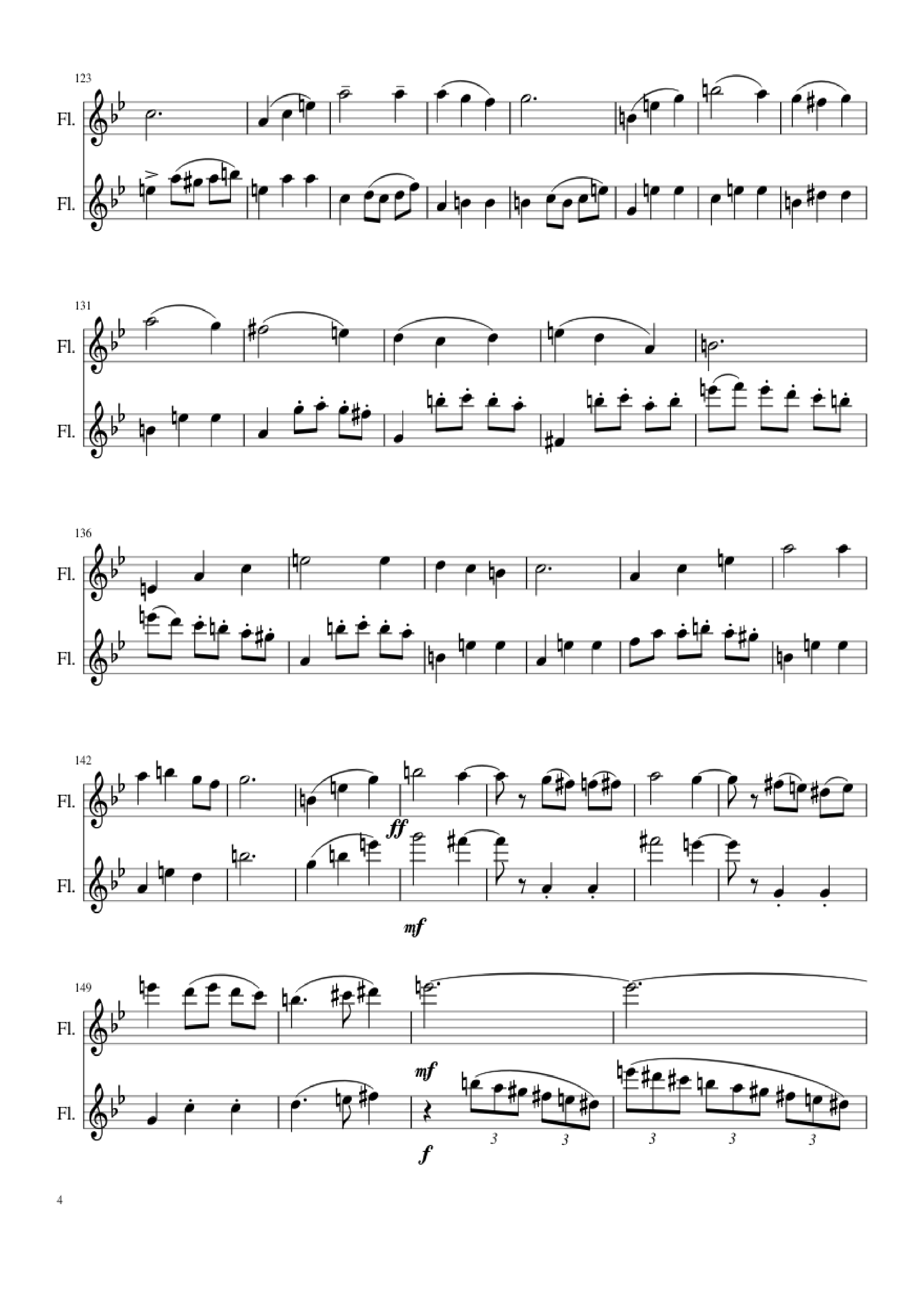 Page 4 of Sheet music PDF Merry go round of Life (Flute) - Claudia1kitty