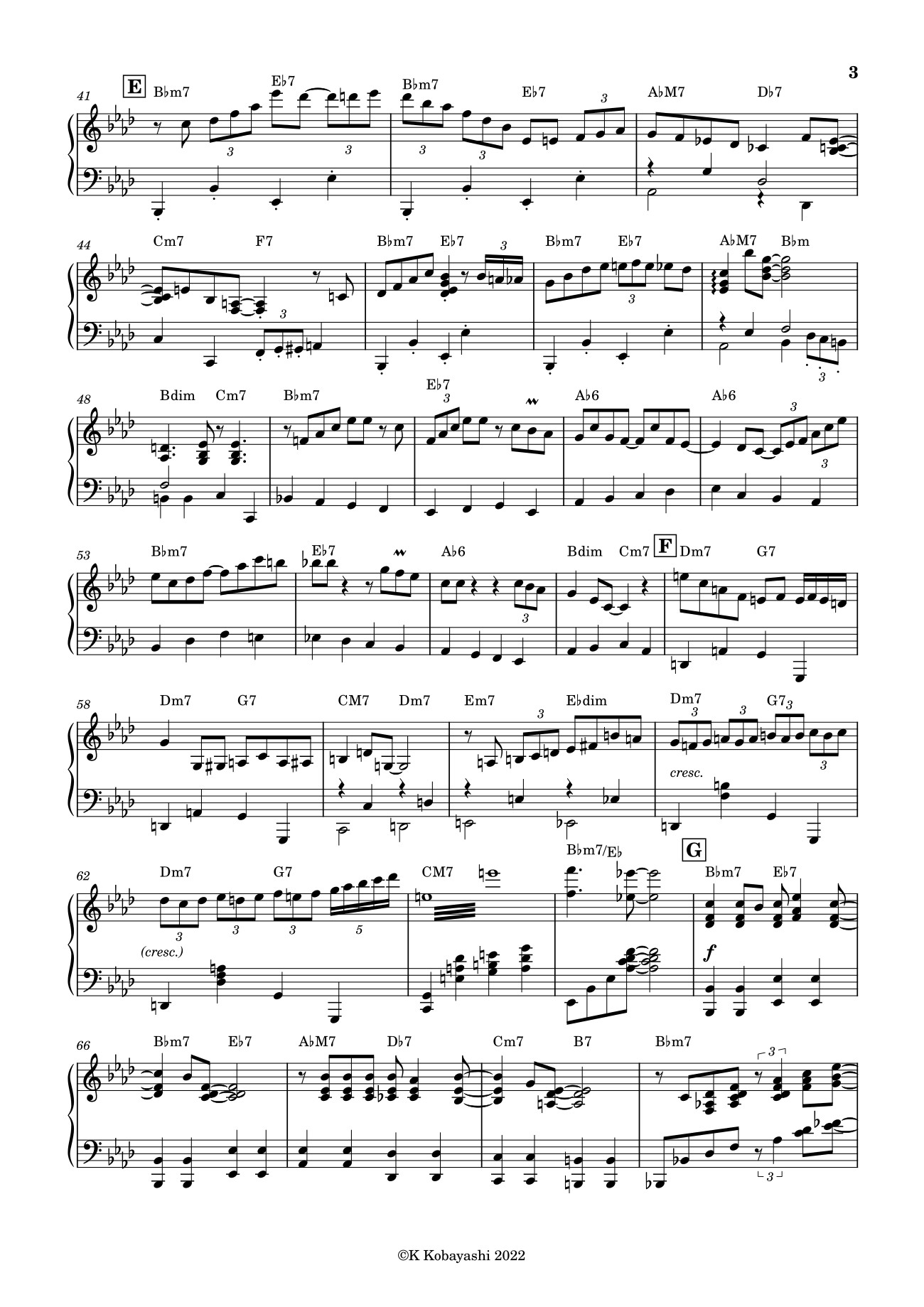 Page 3 of Sheet music PDF Tea For Two Sheet Piano - K Kobayashi