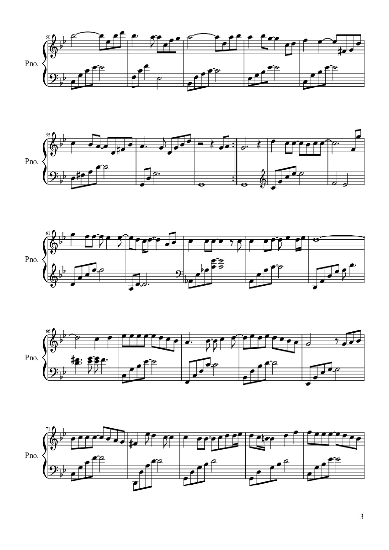 Page 3 of Sheet music PDF Winter Sonata - Huong Dao