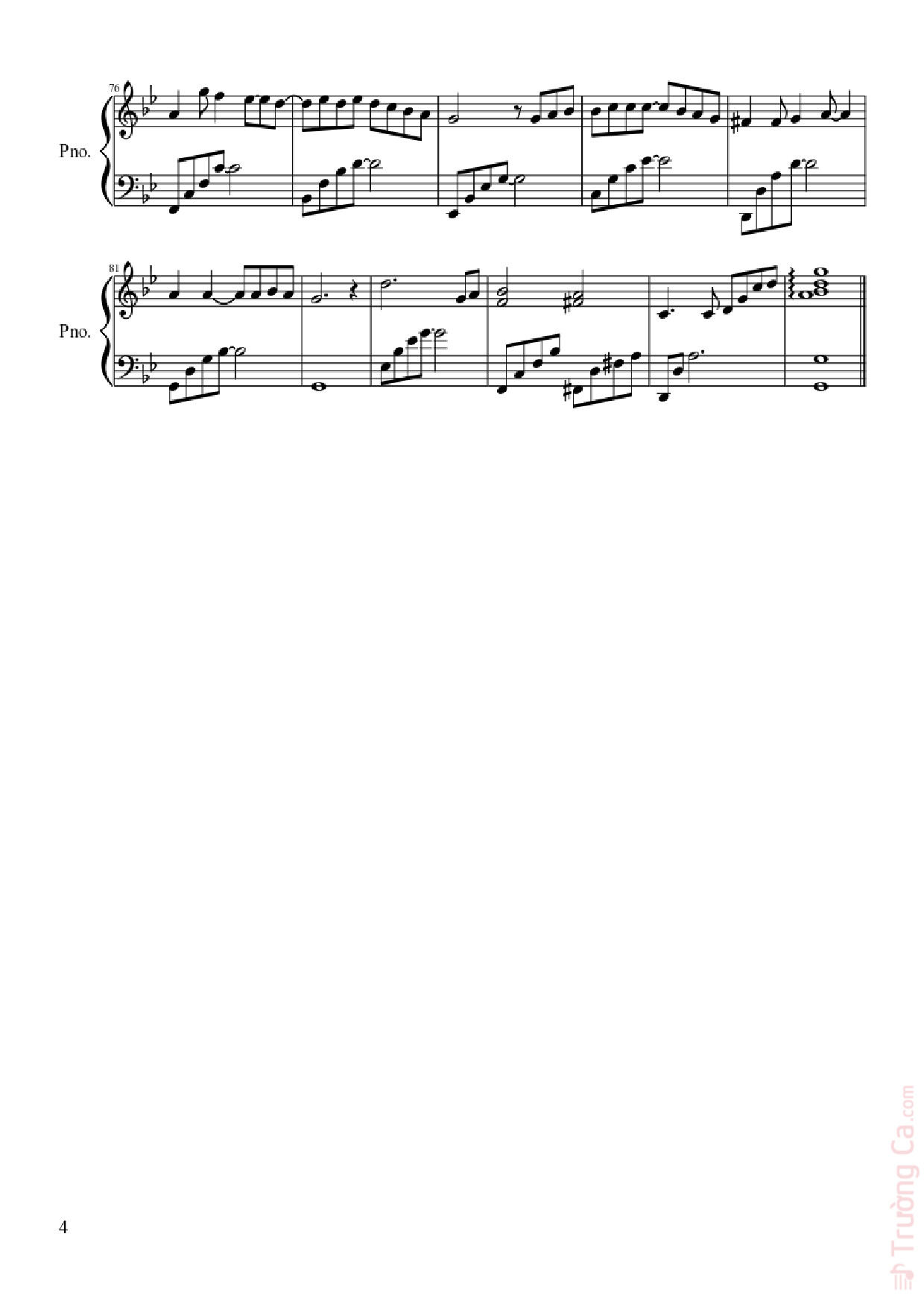 Page 4 of Sheet music PDF Winter Sonata - Huong Dao