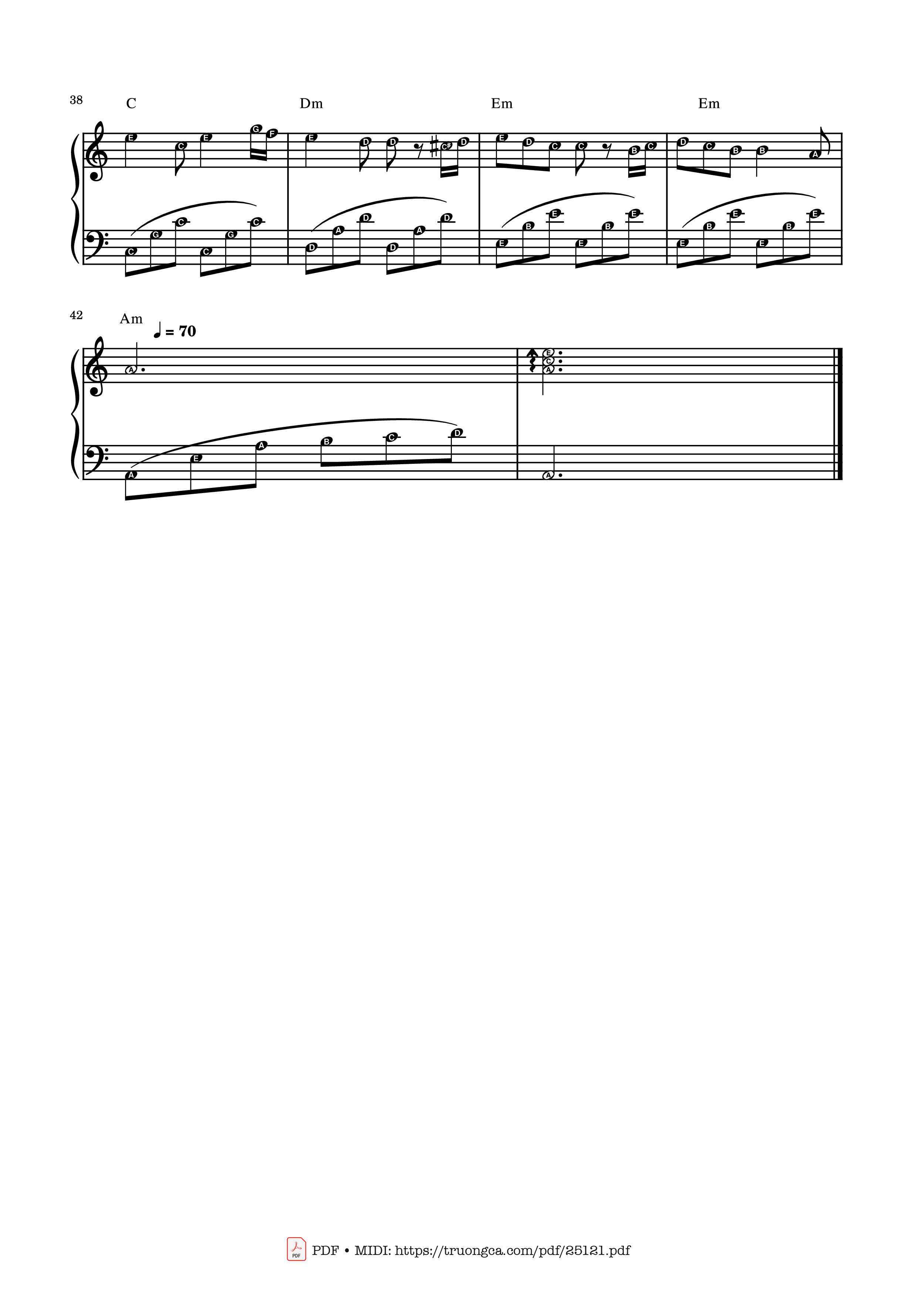 Page 3 of Sheet music PDF Mùa xuân đầu tiên Piano easy - NS Văn Cao