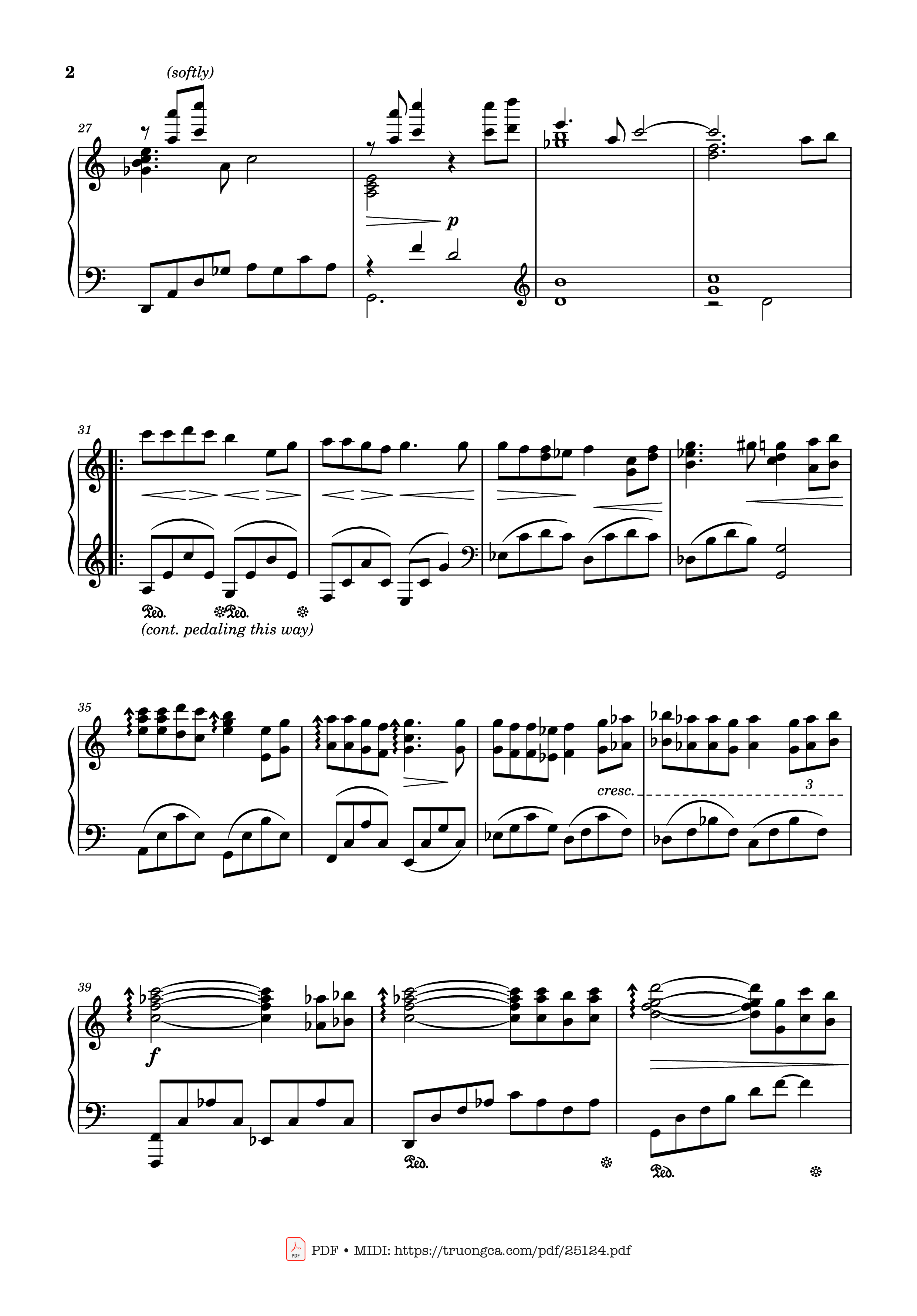 Page 2 of Sheet music PDF Joe Hisaishi - One Summer