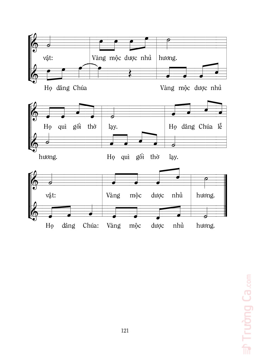 Page 2 of Sheet music PDF Các Đạo Sĩ - Mi Trầm