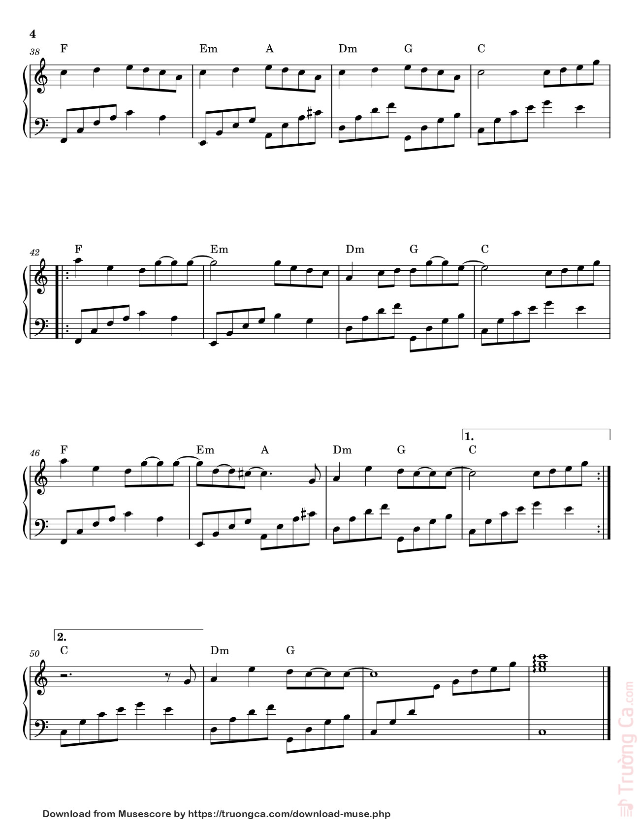 Page 4 of Sheet music PDF Piano Đừng Làm Trái Tim Anh Đau Sheet Piano - Sơn Tùng MTP 