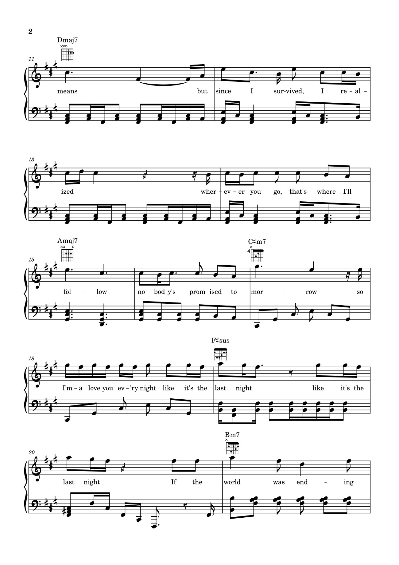Page 2 of Sheet music PDF Die With A Smile - Bruno Mars And Lady Gaga Sheet Piano - Unregistered_user