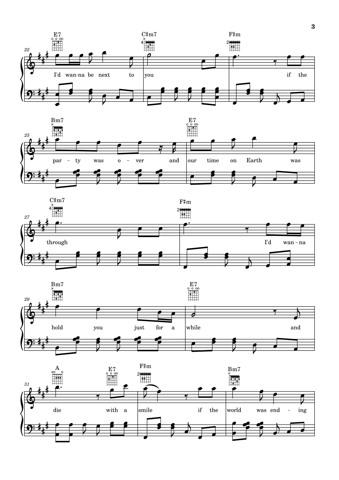 Page 3 of Sheet music PDF Die With A Smile - Bruno Mars And Lady Gaga Sheet Piano - Unregistered_user