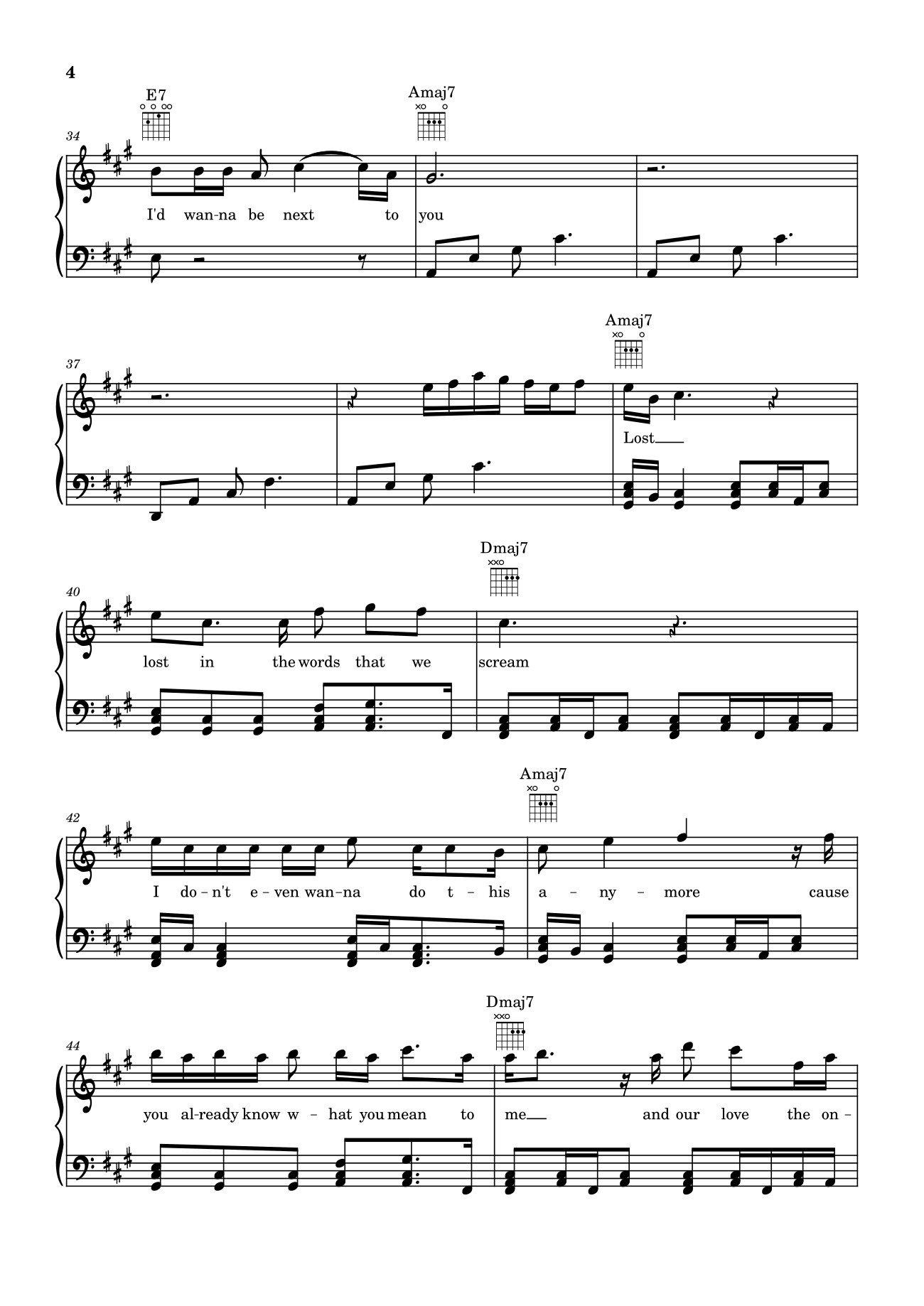 Page 4 of Sheet music PDF Die With A Smile - Bruno Mars And Lady Gaga Sheet Piano - Unregistered_user