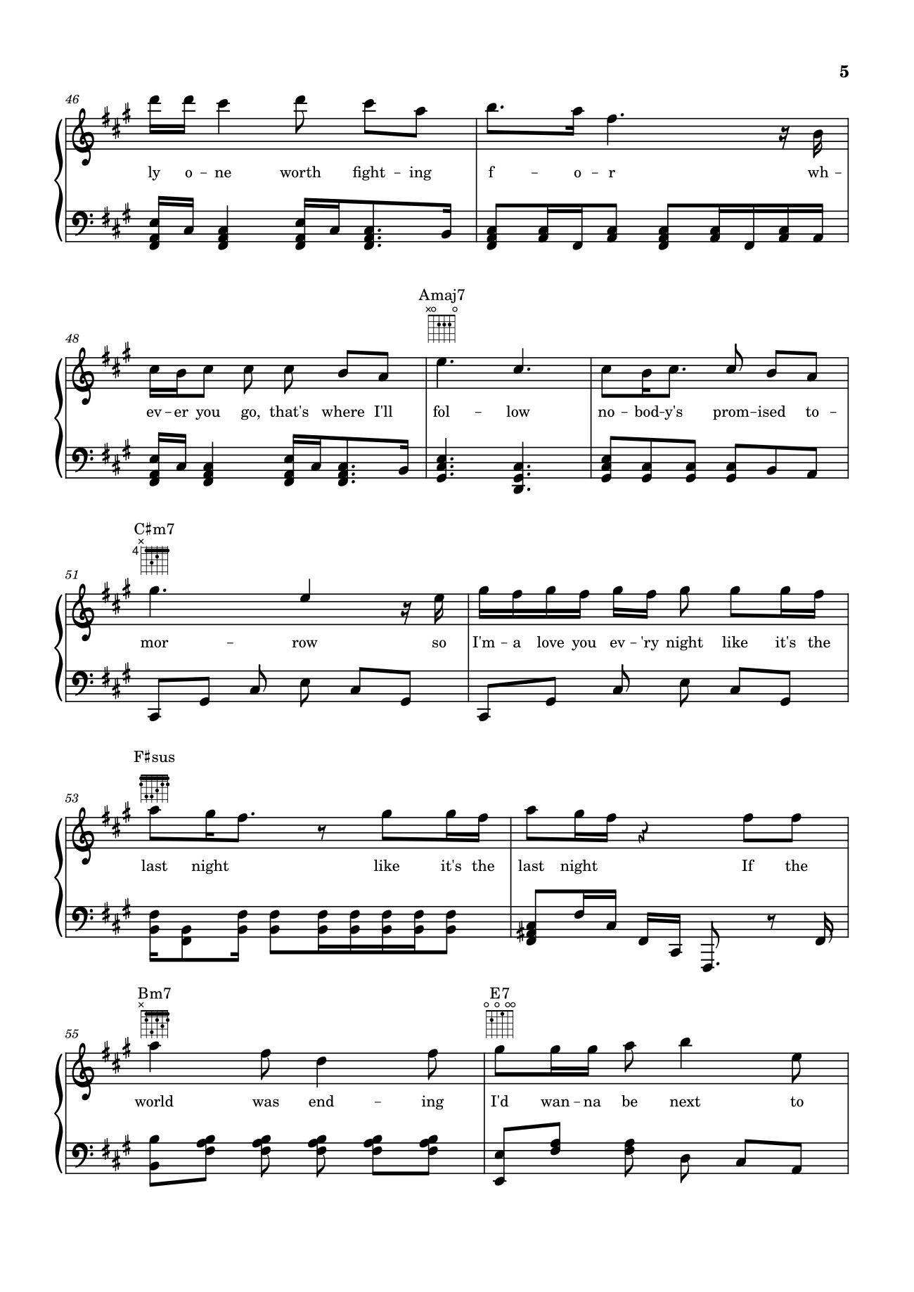 Page 5 of Sheet music PDF Die With A Smile - Bruno Mars And Lady Gaga Sheet Piano - Unregistered_user