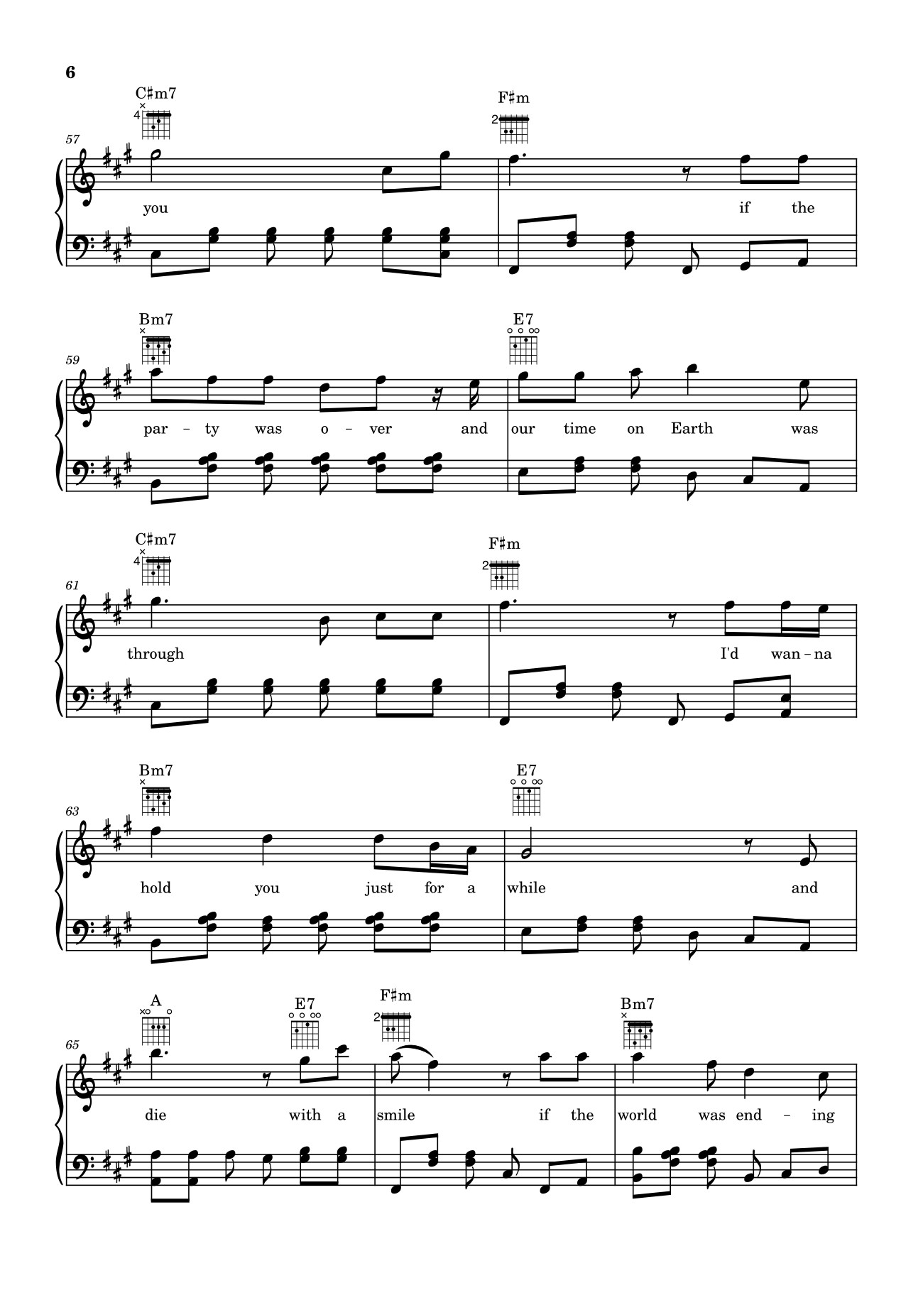 Page 6 of Sheet music PDF Die With A Smile - Bruno Mars And Lady Gaga Sheet Piano - Unregistered_user