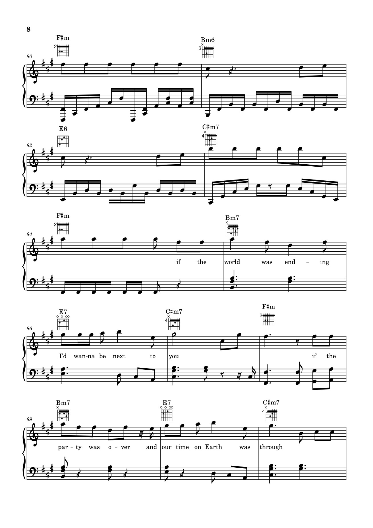 Page 8 of Sheet music PDF Die With A Smile - Bruno Mars And Lady Gaga Sheet Piano - Unregistered_user