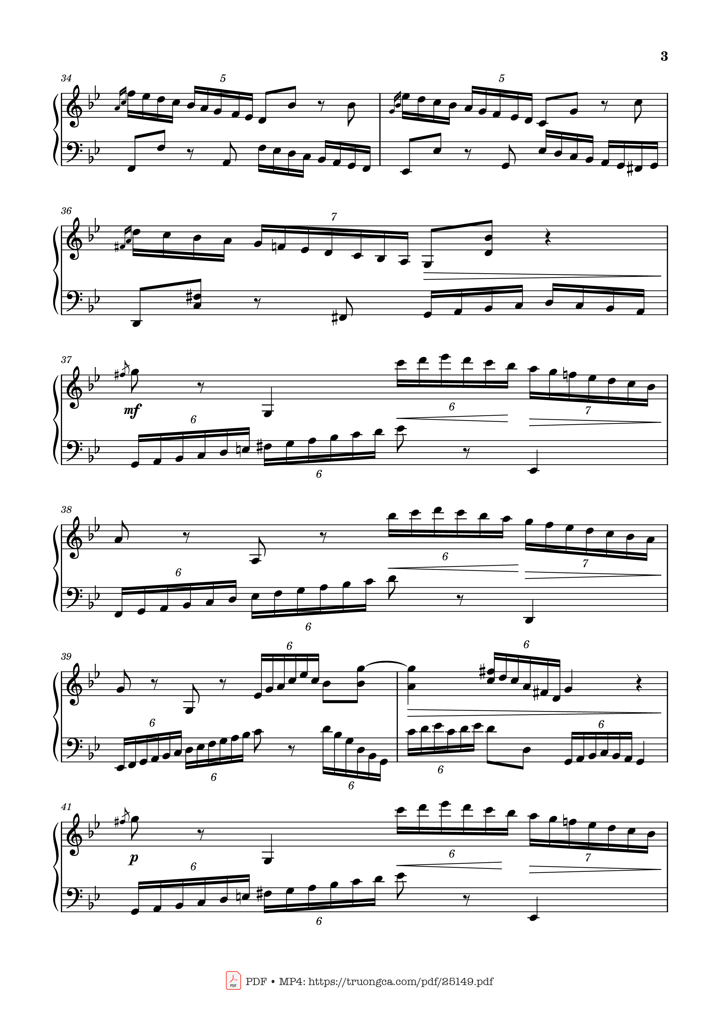 Page 3 of Sheet music PDF Passacaglia, Op. 20 No. 2 - Johan Halvorsen