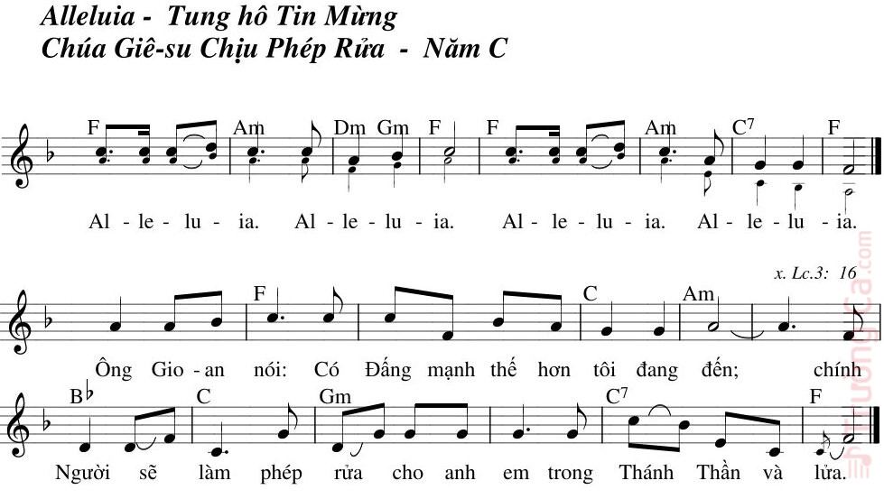 Page 2 of Sheet music PDF Thánh Vịnh 103, Chúa Giêsu Chịu Phép Rửa - Hồng Ngự