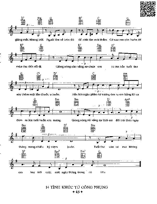 Page 6 of Sheet music PDF Bài cho em - Từ Công Phụng