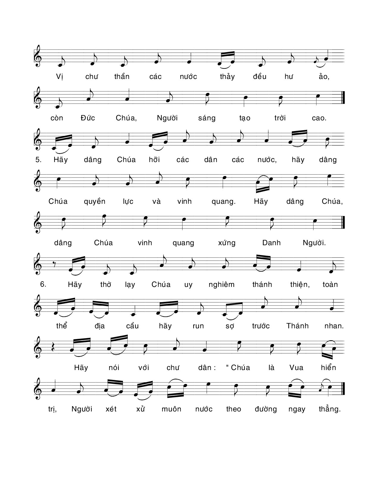 Page 3 of Sheet music PDF Thánh Vịnh 95, Chúa Nhật 2C Thường Niên - Xuân Thảo