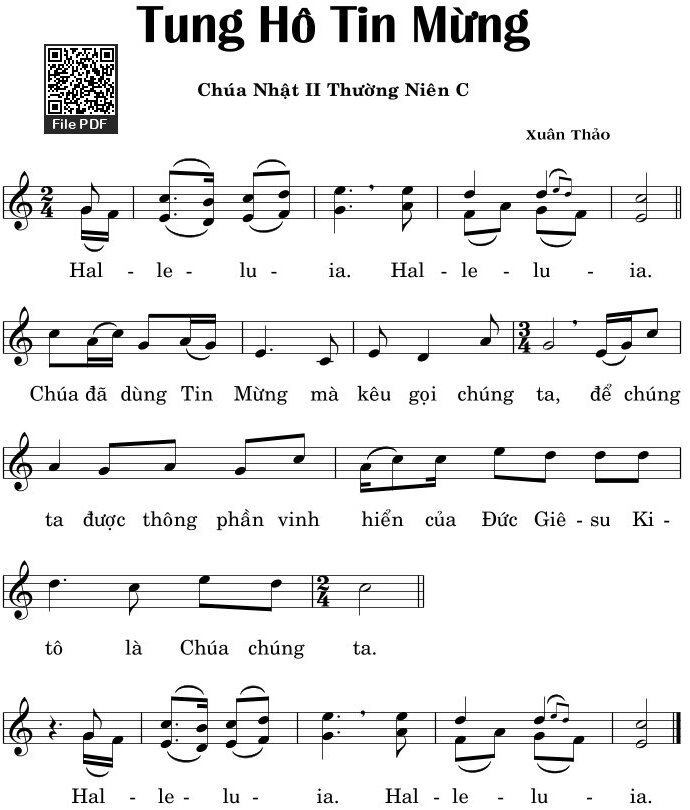 Page 3 of Sheet music PDF Thtm. Chúa Nhật 2 Thường Niên - Xuân Thảo