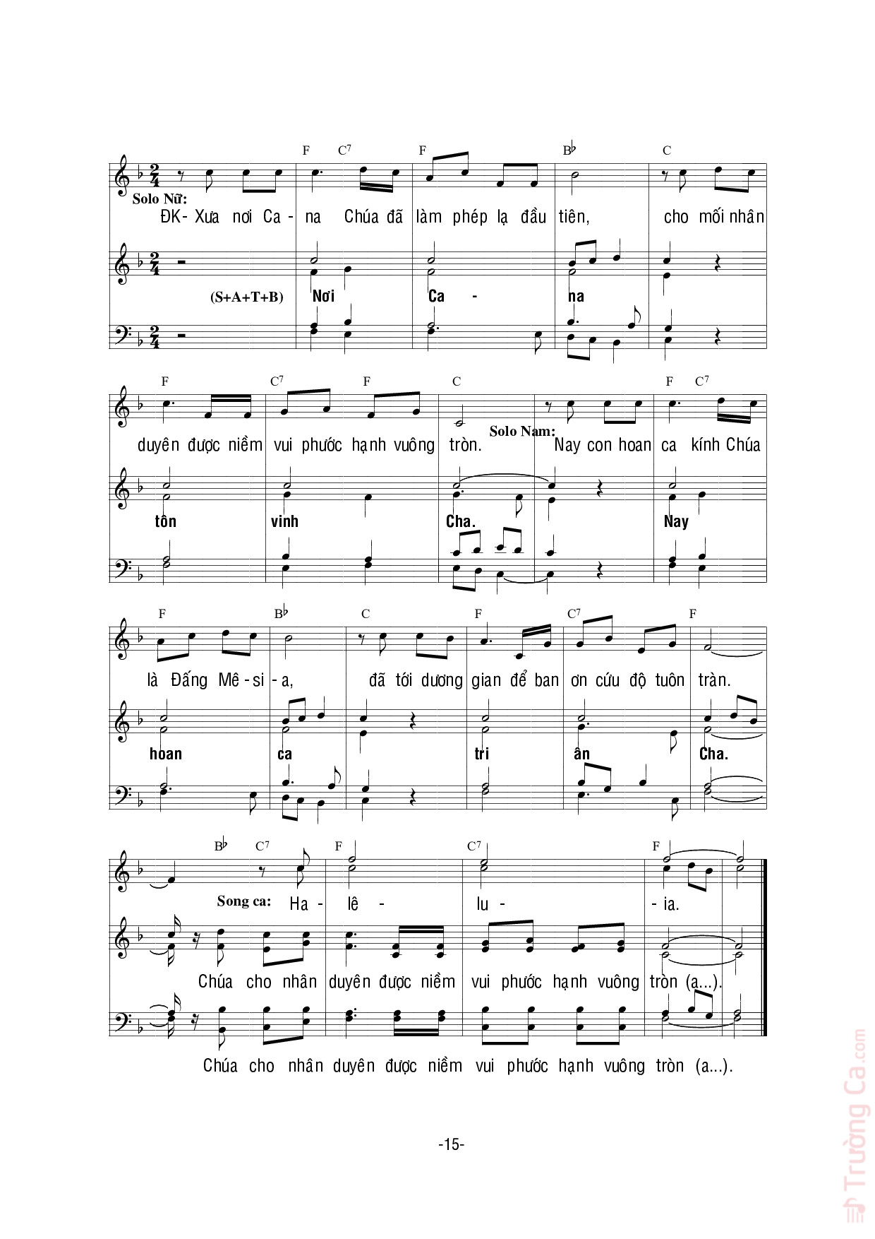 Page 3 of Sheet music PDF Tiệc Cưới Cana - Bùi Ninh