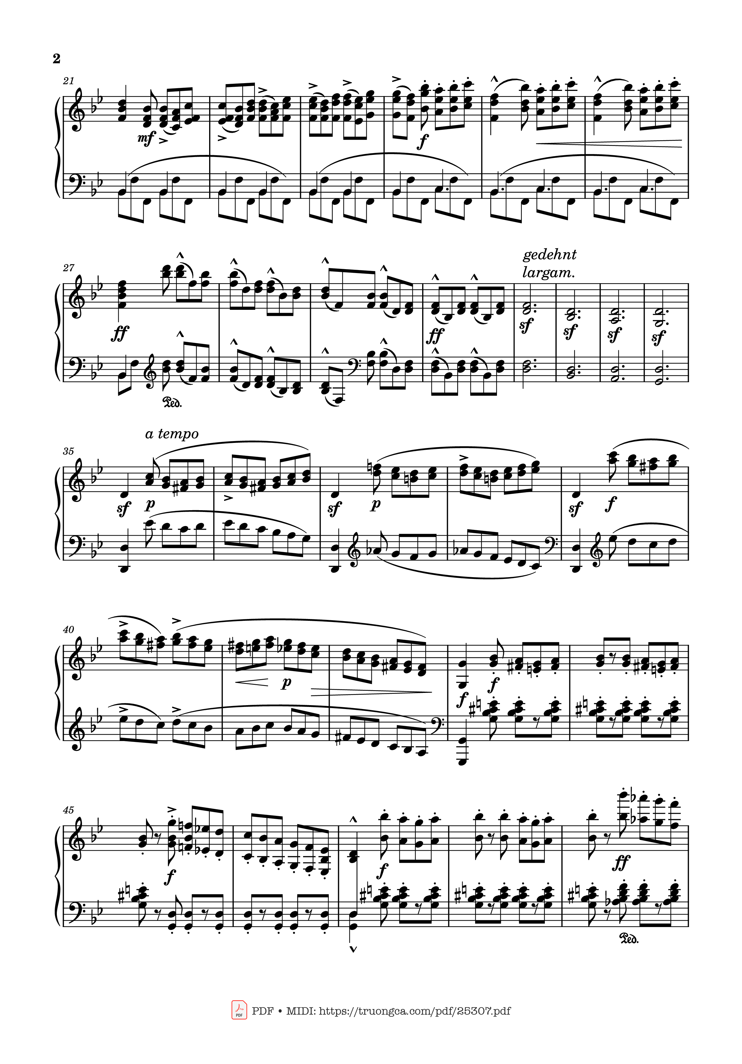 Page 2 of Sheet music PDF Prélude No 22 in G Minor Sheet Piano - Stephen Heller