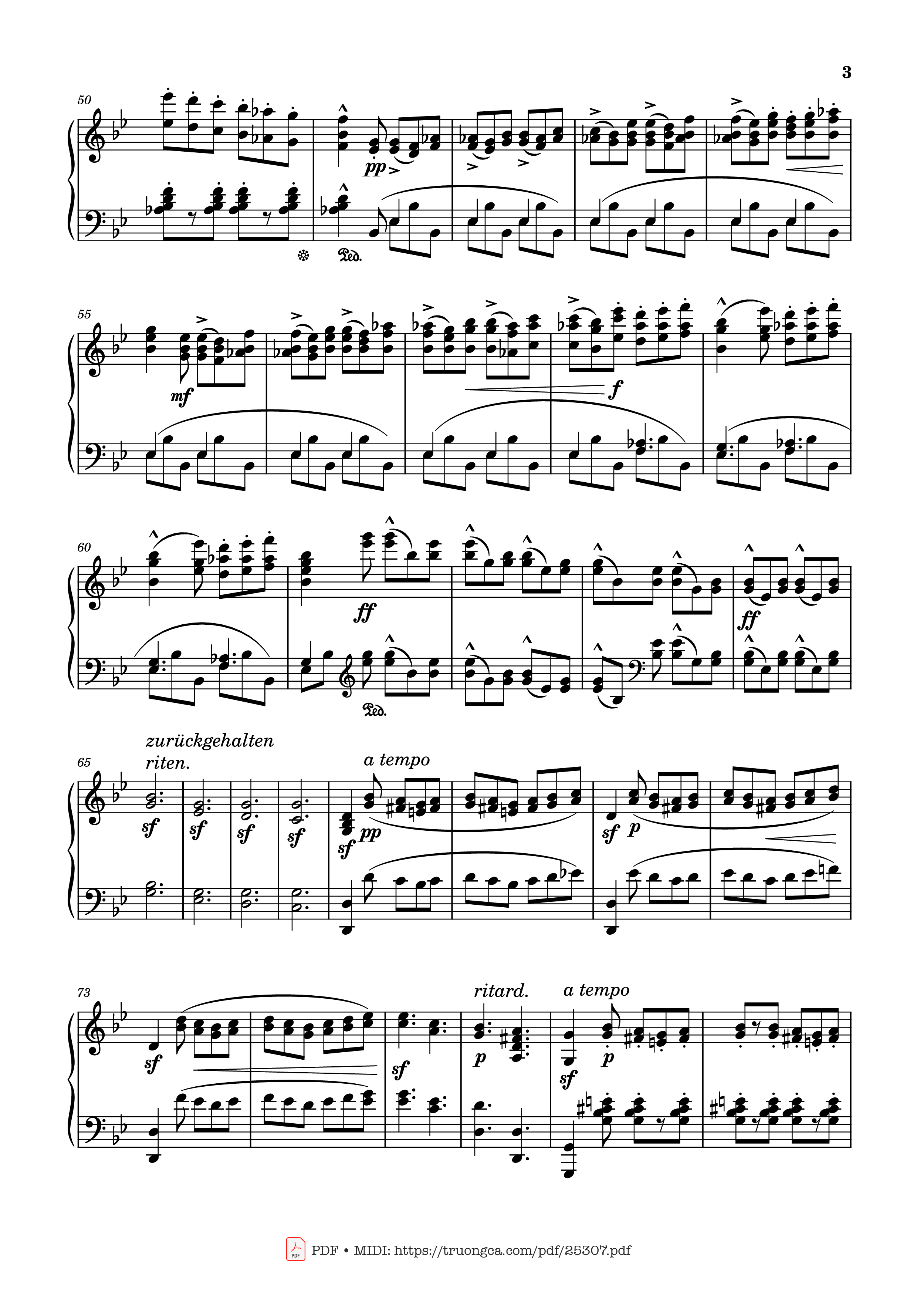 Page 3 of Sheet music PDF Prélude No 22 in G Minor Sheet Piano - Stephen Heller