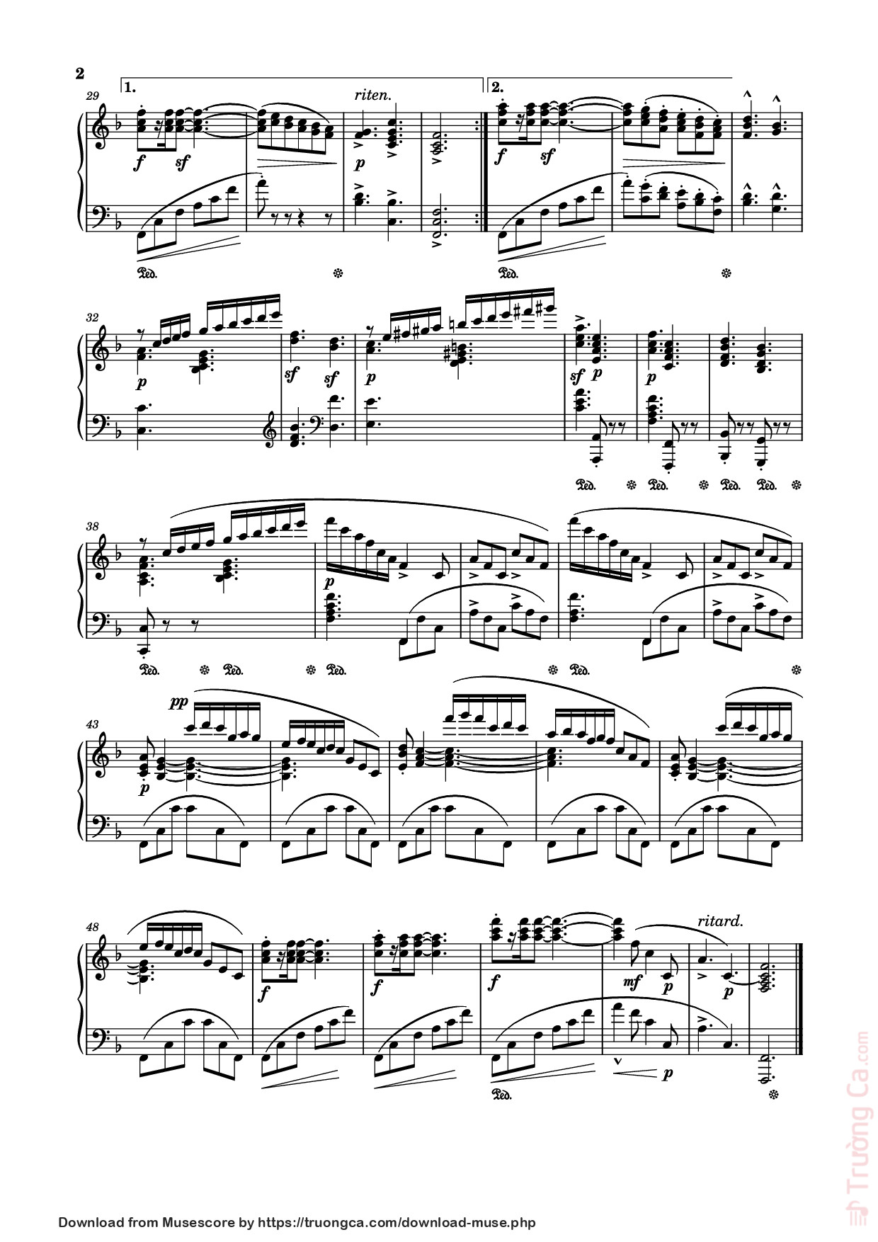 Page 2 of Sheet music PDF Prélude No. 23 in F Major Sheet Piano - Stephen Heller (1813–1888)