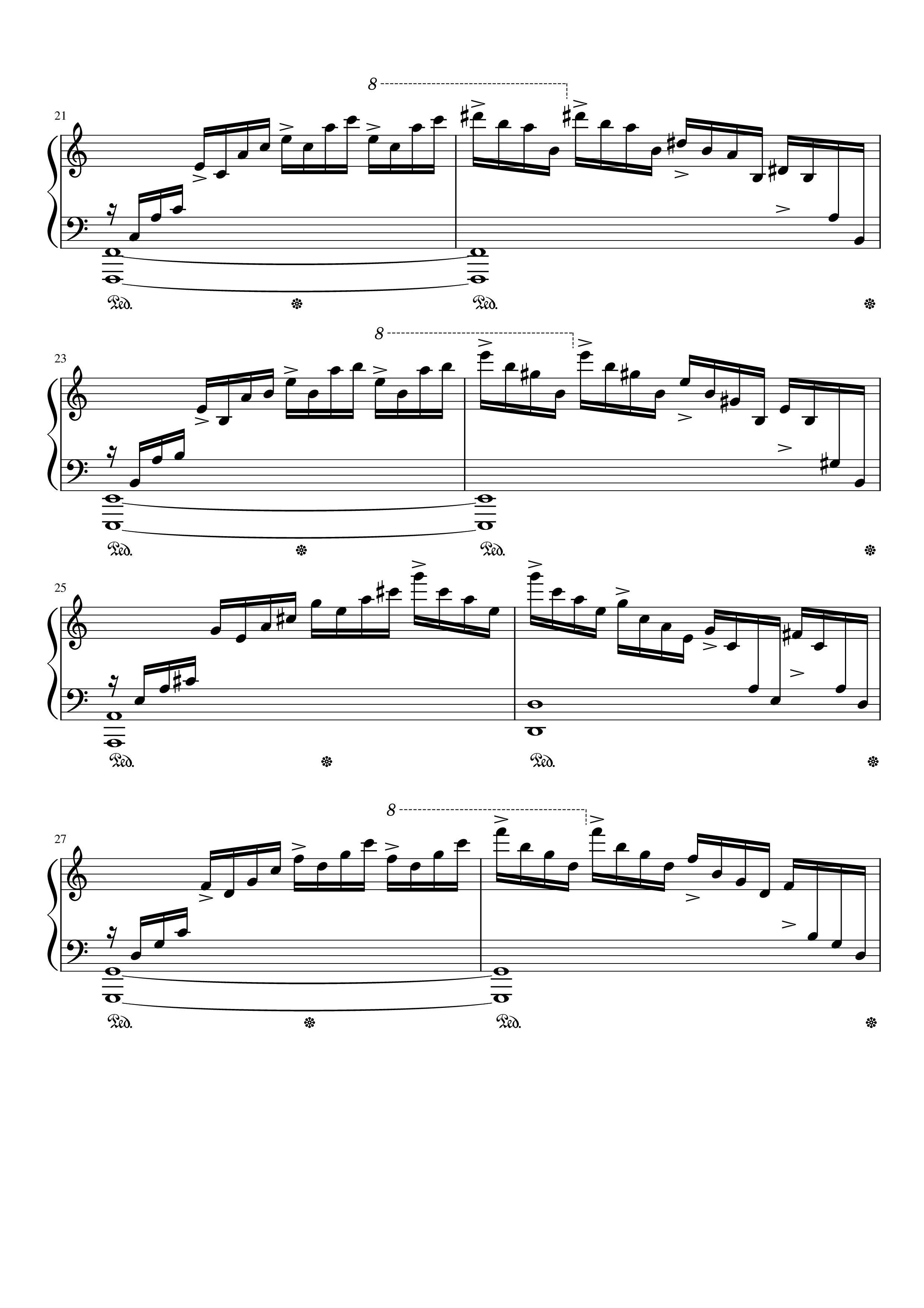 Page 3 of Sheet music PDF Piano Etude op.10 no.1 (Waterfall) Chopin - Chopin