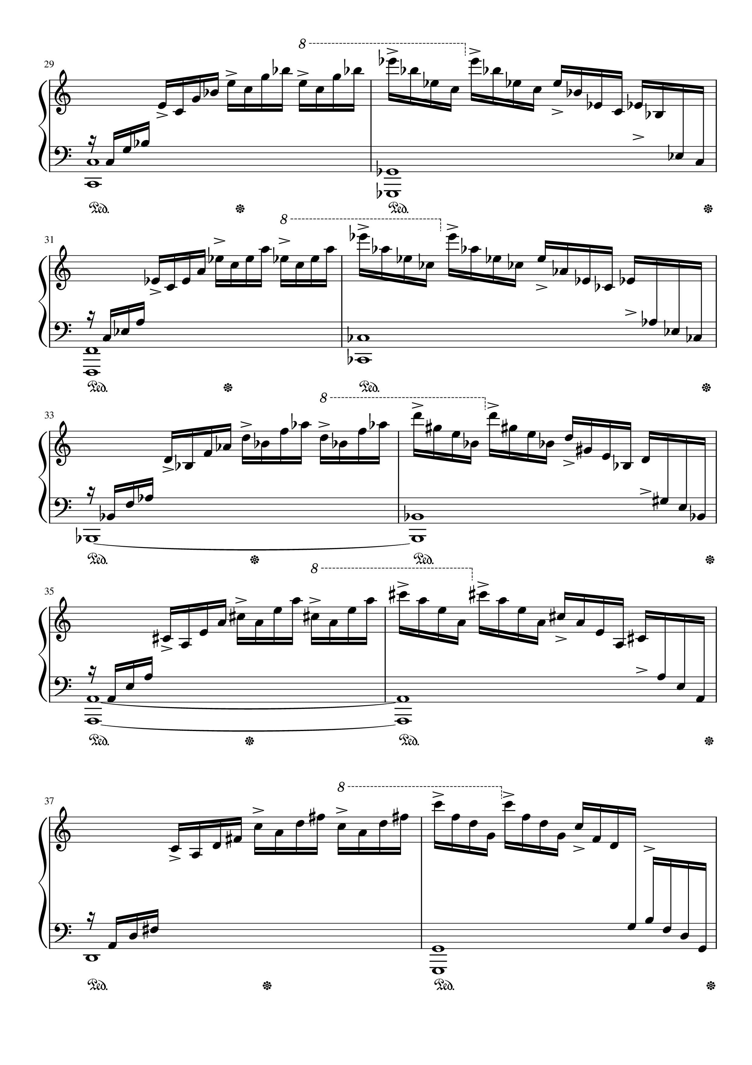 Page 4 of Sheet music PDF Piano Etude op.10 no.1 (Waterfall) Chopin - Chopin