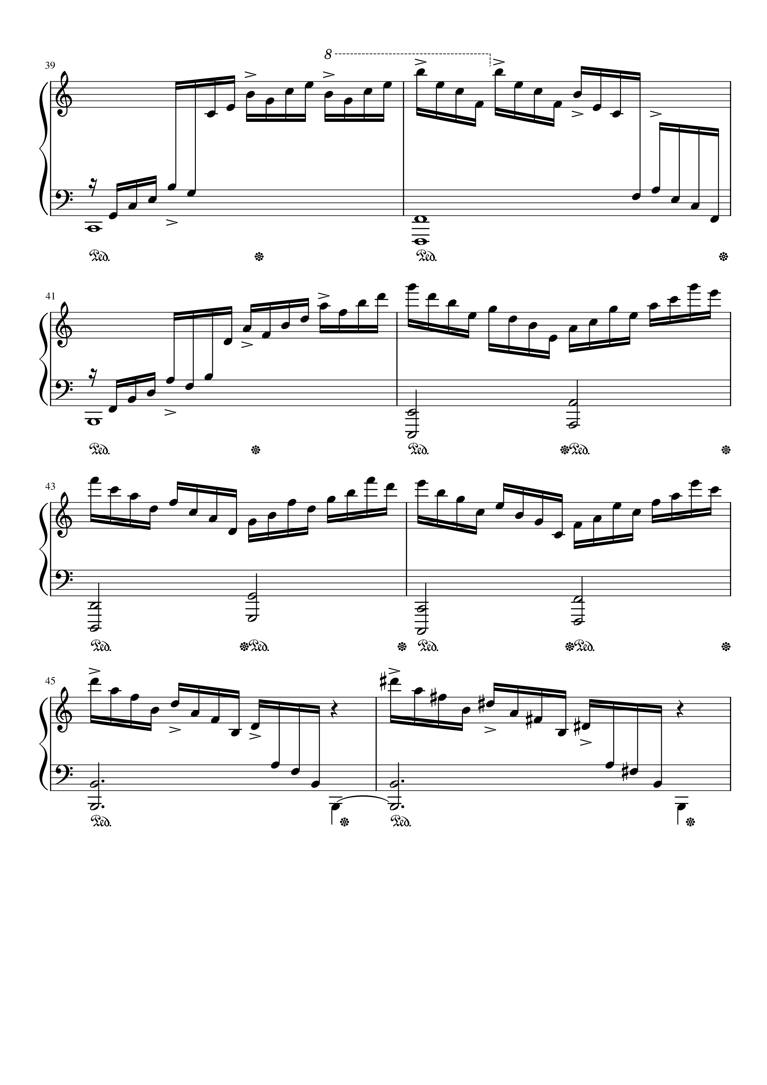 Page 5 of Sheet music PDF Piano Etude op.10 no.1 (Waterfall) Chopin - Chopin