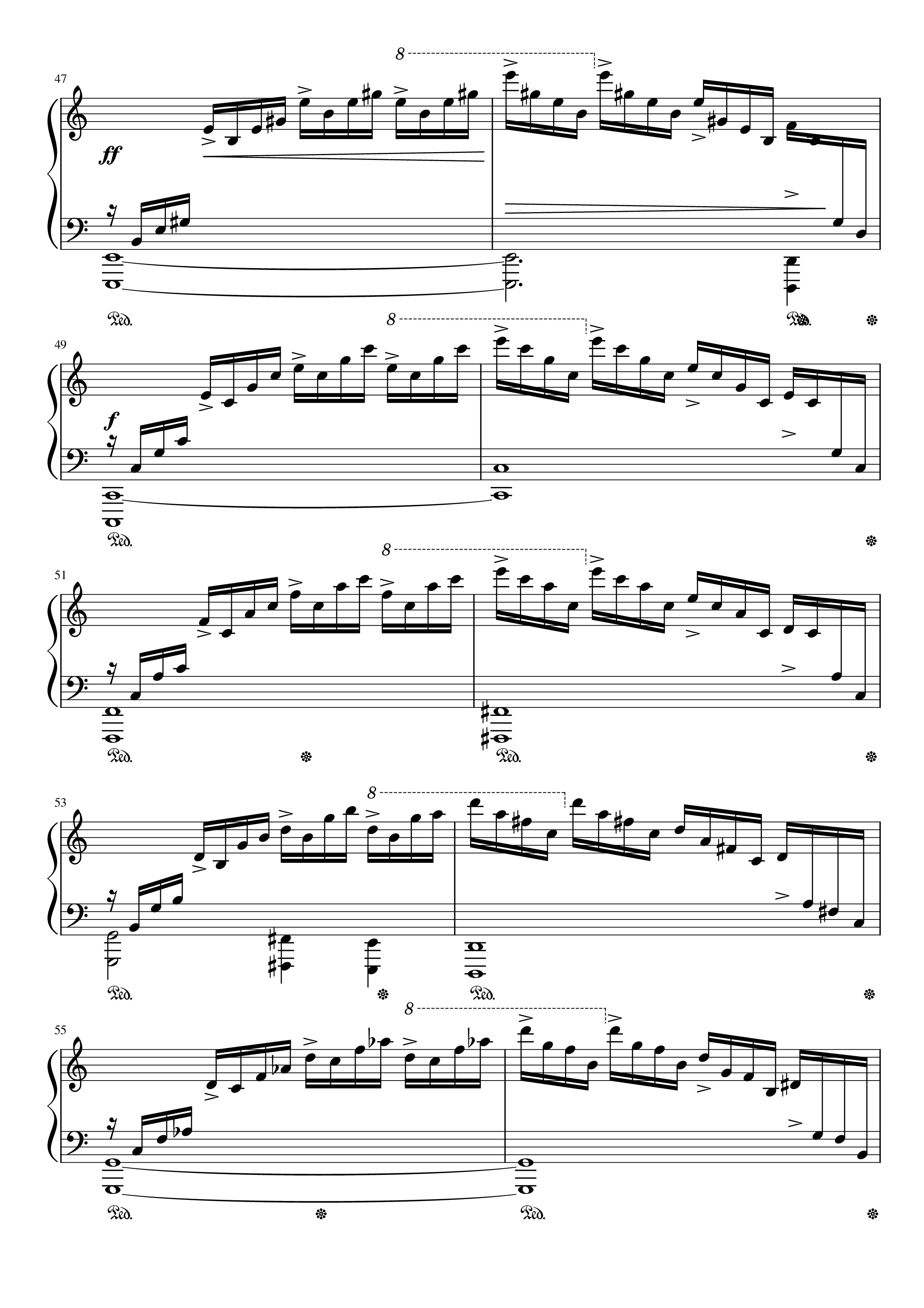 Page 6 of Sheet music PDF Piano Etude op.10 no.1 (Waterfall) Chopin - Chopin